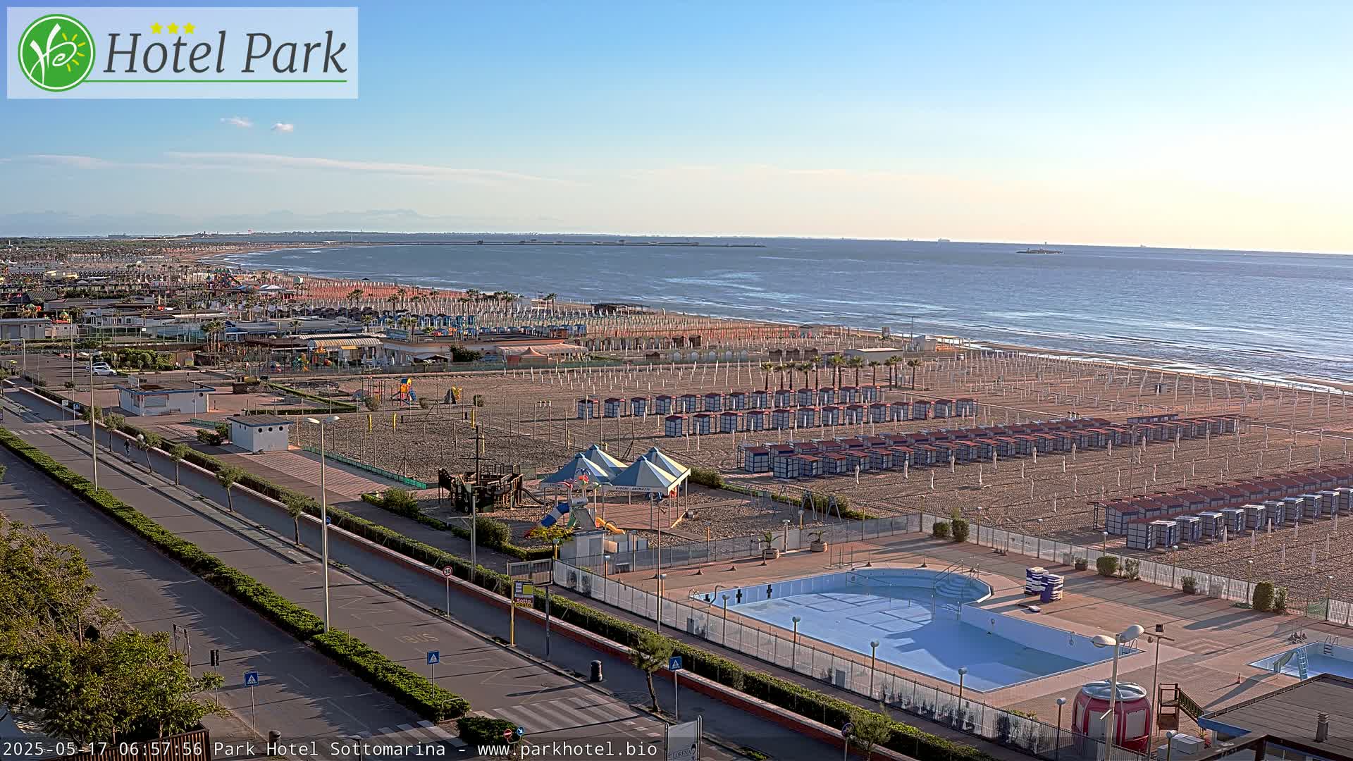 Chioggia Sottomarina Beach Panaromic Live Cam - Venice, Veneto, Italy