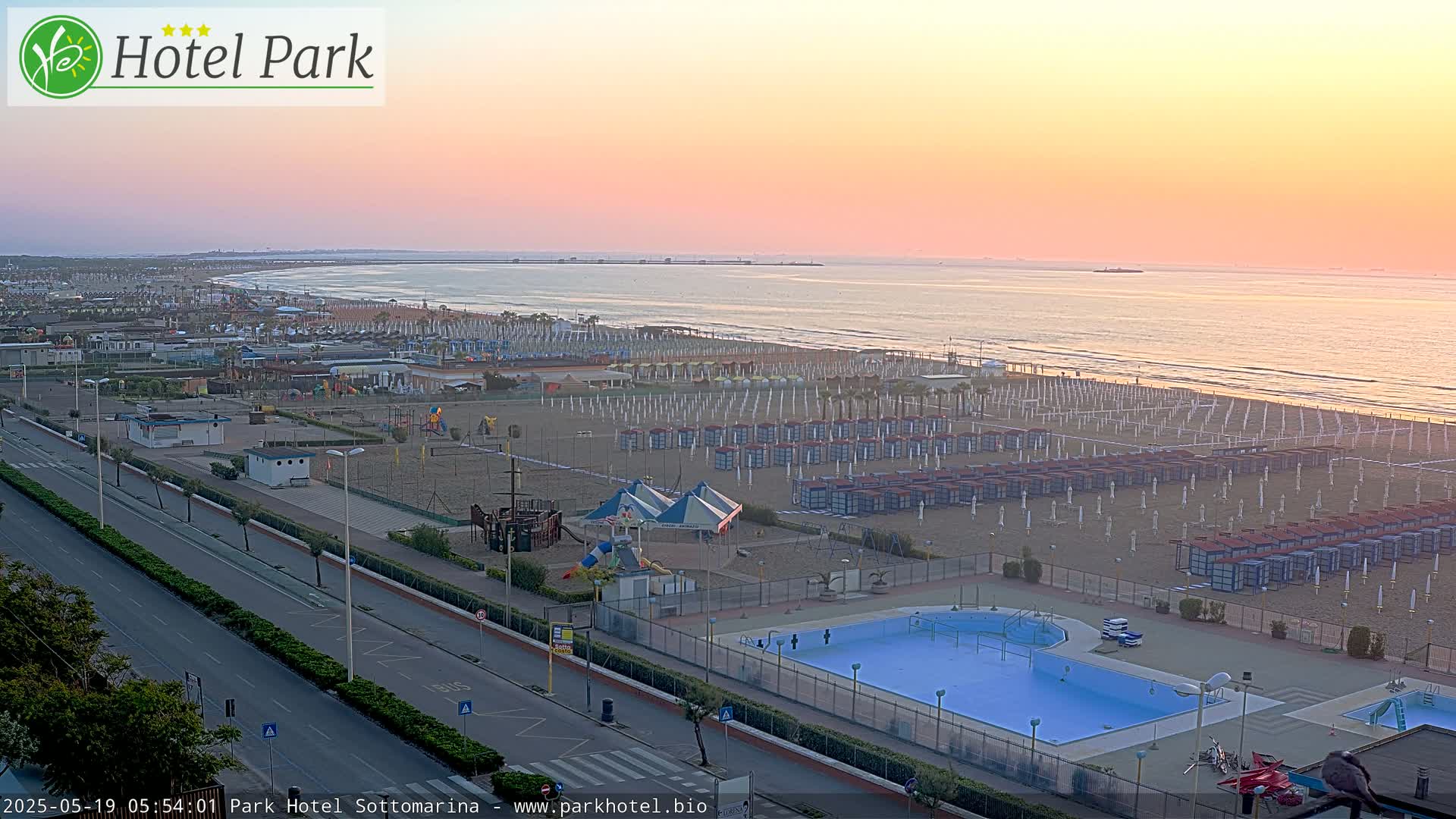Chioggia Sottomarina Beach Panaromic Live Cam - Venice, Veneto, Italy