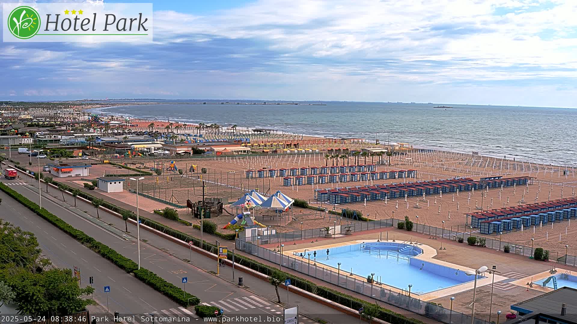 Chioggia Sottomarina Beach Panaromic Live Cam - Venice, Veneto, Italy