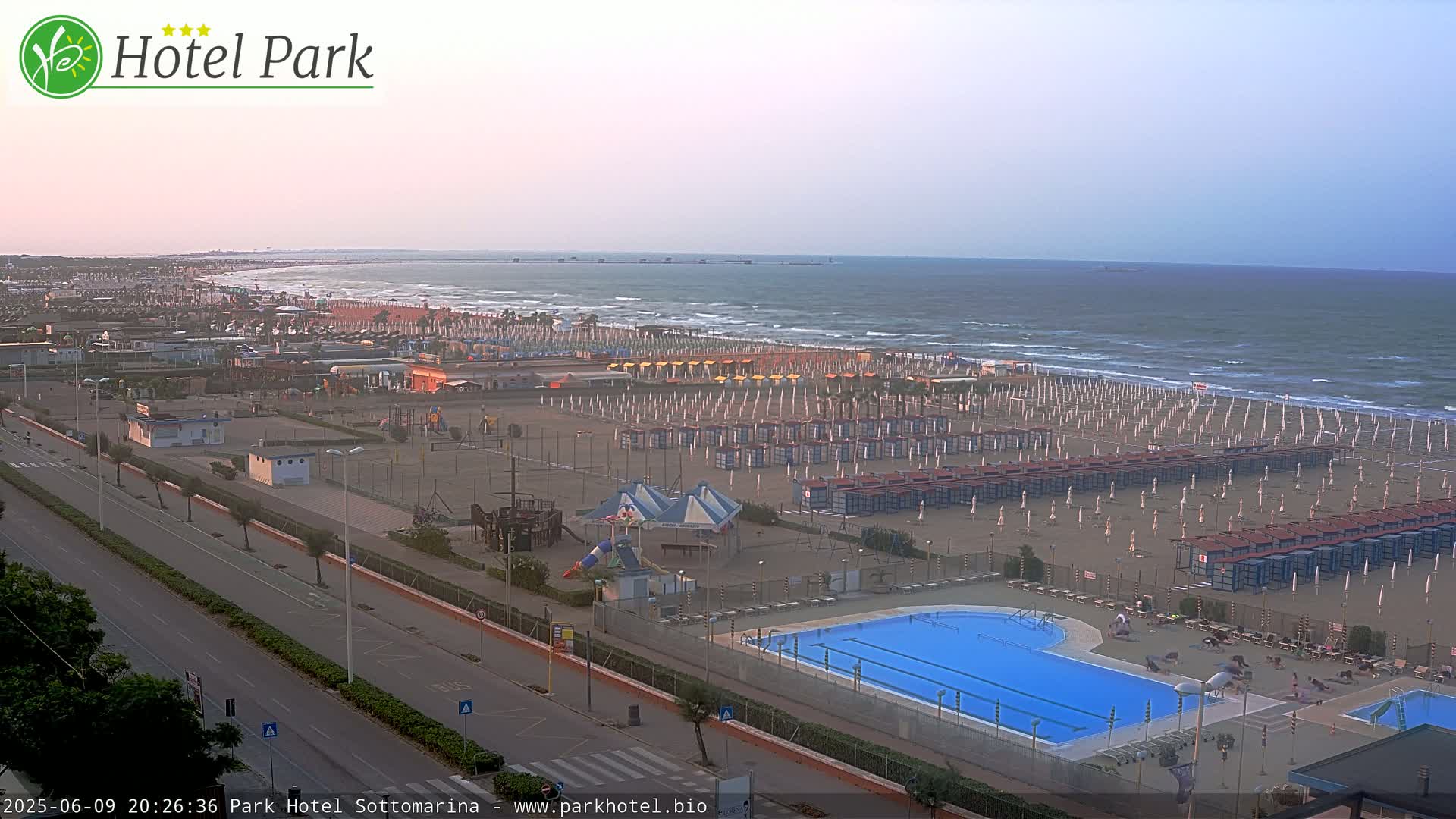 Chioggia Sottomarina Beach Panaromic Live Cam - Venice, Veneto, Italy