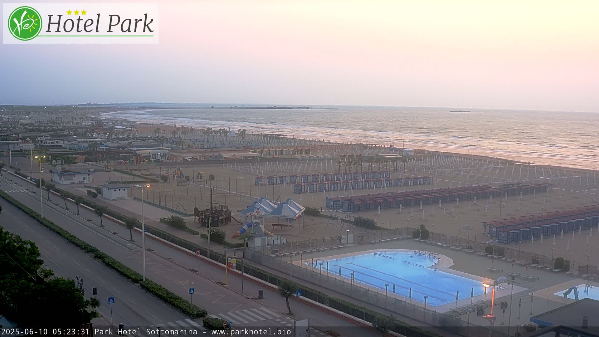 Chioggia Sottomarina Beach Panaromic Live Cam - Venice, Veneto, Italy