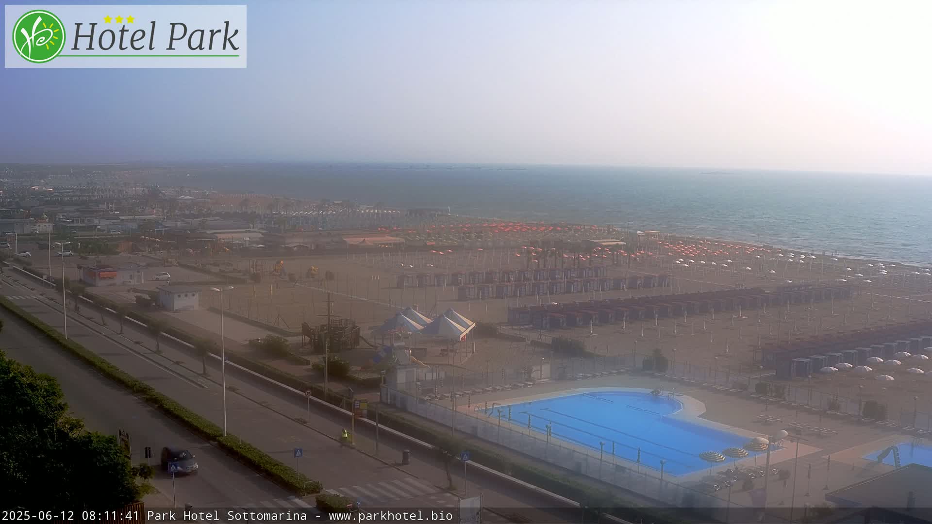 Chioggia Sottomarina Beach Panaromic Live Cam - Venice, Veneto, Italy