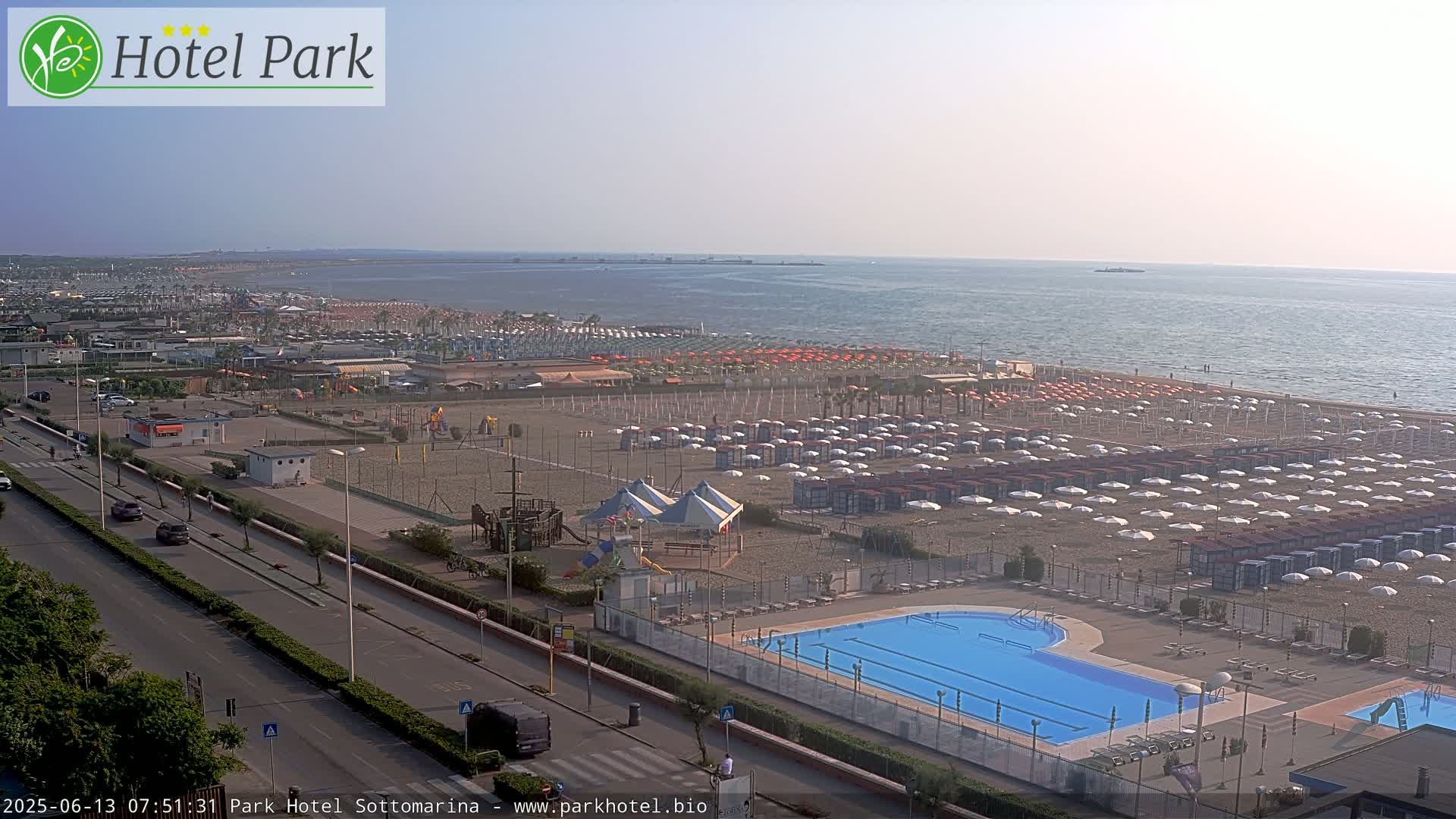 Chioggia Sottomarina Beach Panaromic Live Cam - Venice, Veneto, Italy