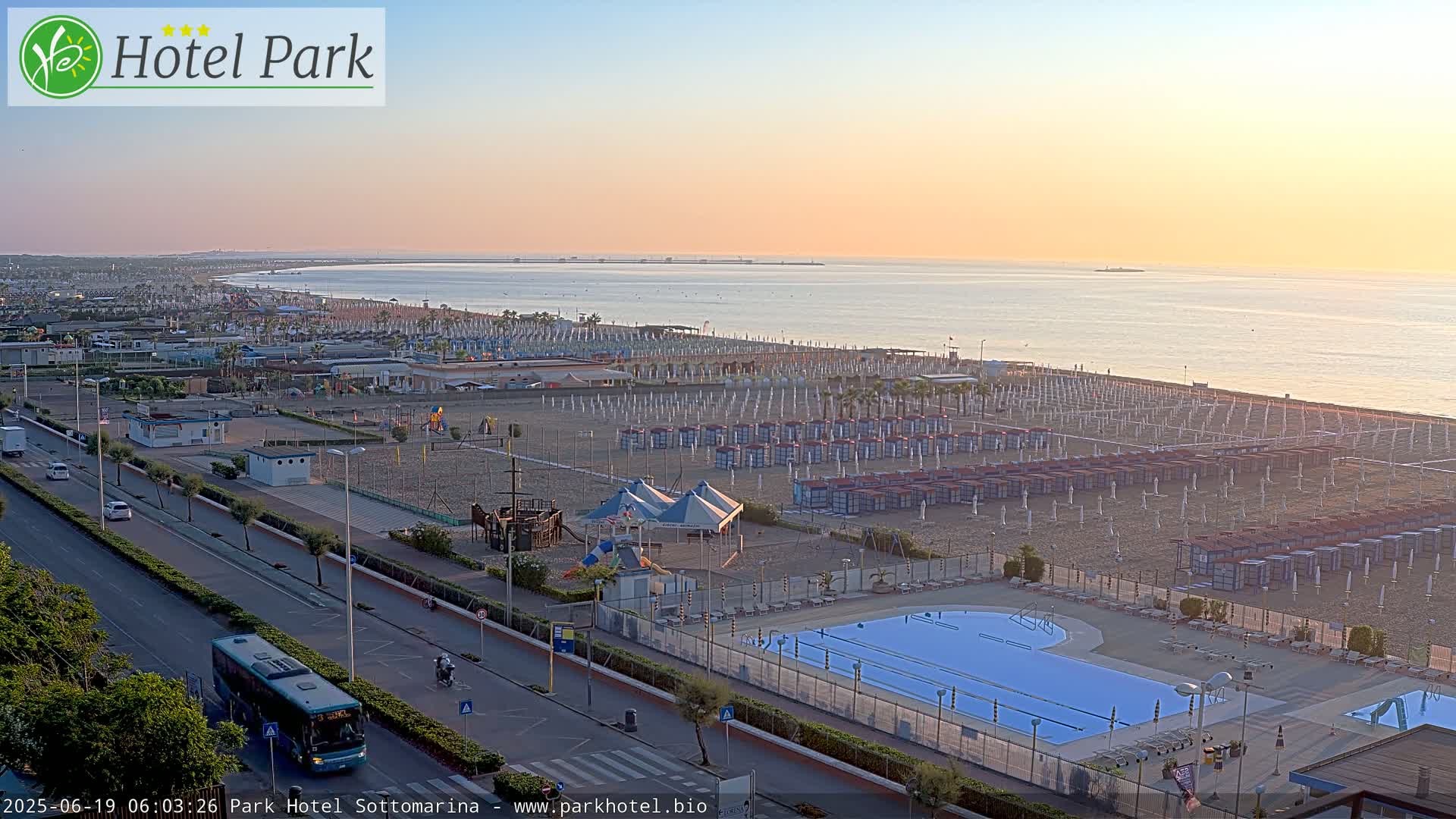 Chioggia Sottomarina Beach Panaromic Live Cam - Venice, Veneto, Italy