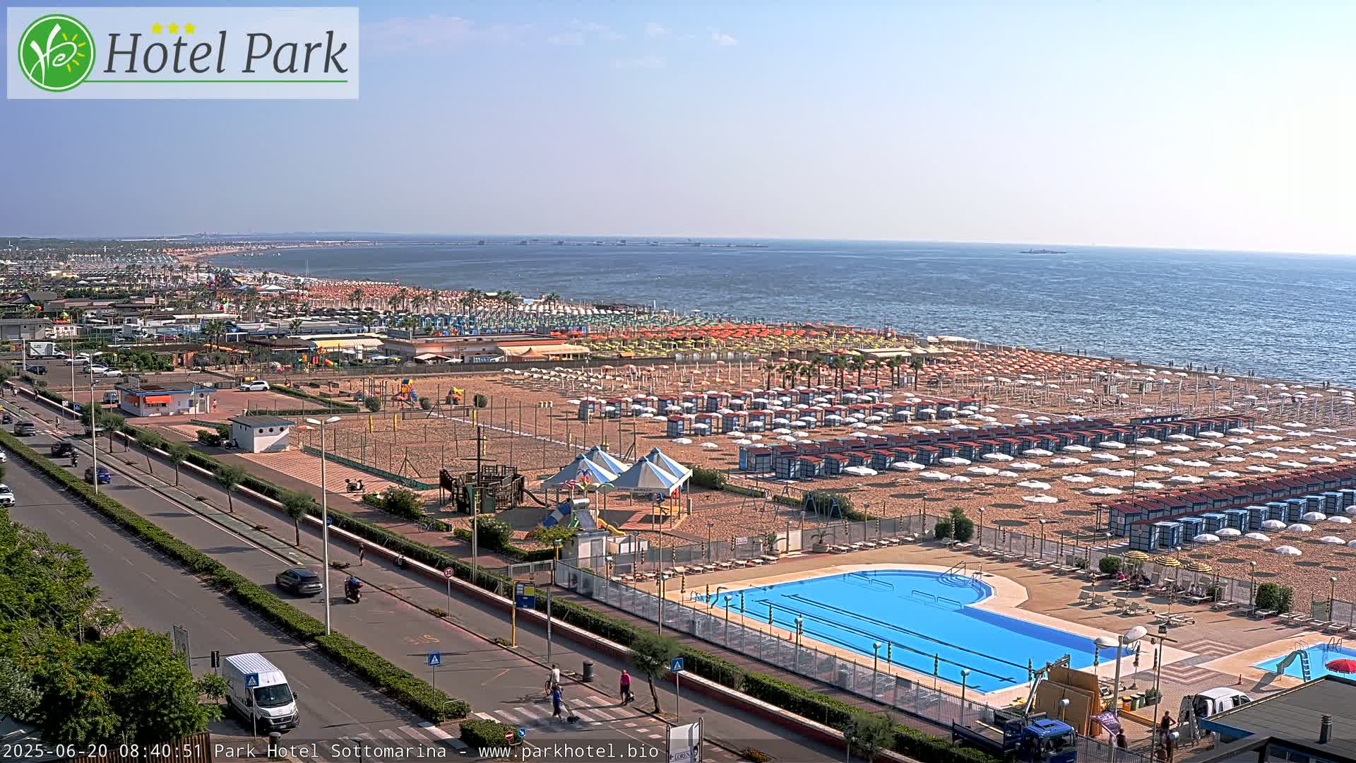 Chioggia Sottomarina Beach Panaromic Live Cam - Venice, Veneto, Italy