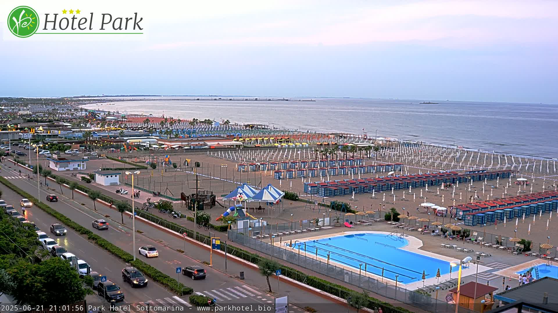 Chioggia Sottomarina Beach Panaromic Live Cam - Venice, Veneto, Italy