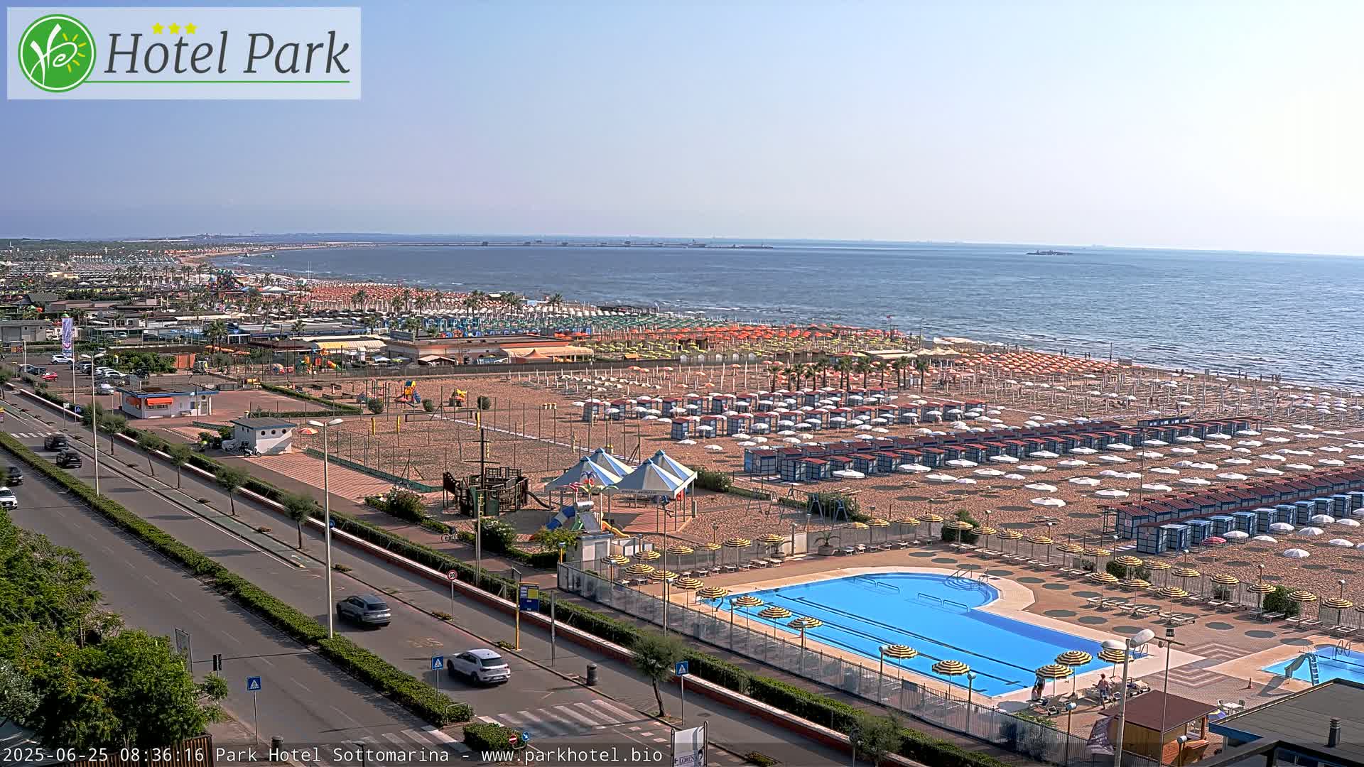 Chioggia Sottomarina Beach Panaromic Live Cam - Venice, Veneto, Italy
