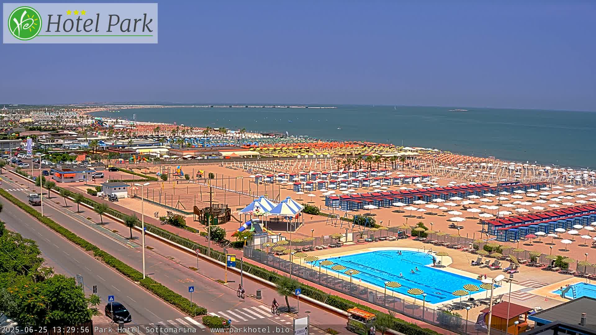 Chioggia Sottomarina Beach Panaromic Live Cam - Venice, Veneto, Italy
