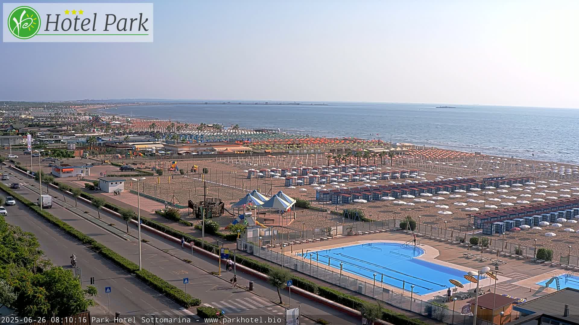 Chioggia Sottomarina Beach Panaromic Live Cam - Venice, Veneto, Italy