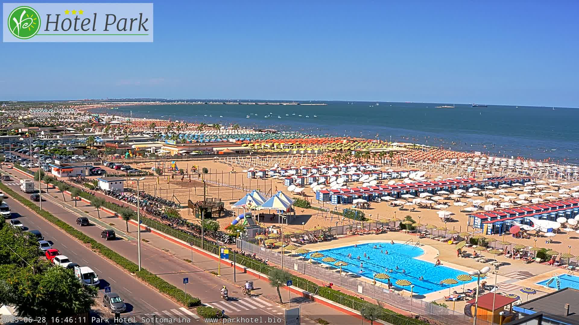 Chioggia Sottomarina Beach Panaromic Live Cam - Venice, Veneto, Italy