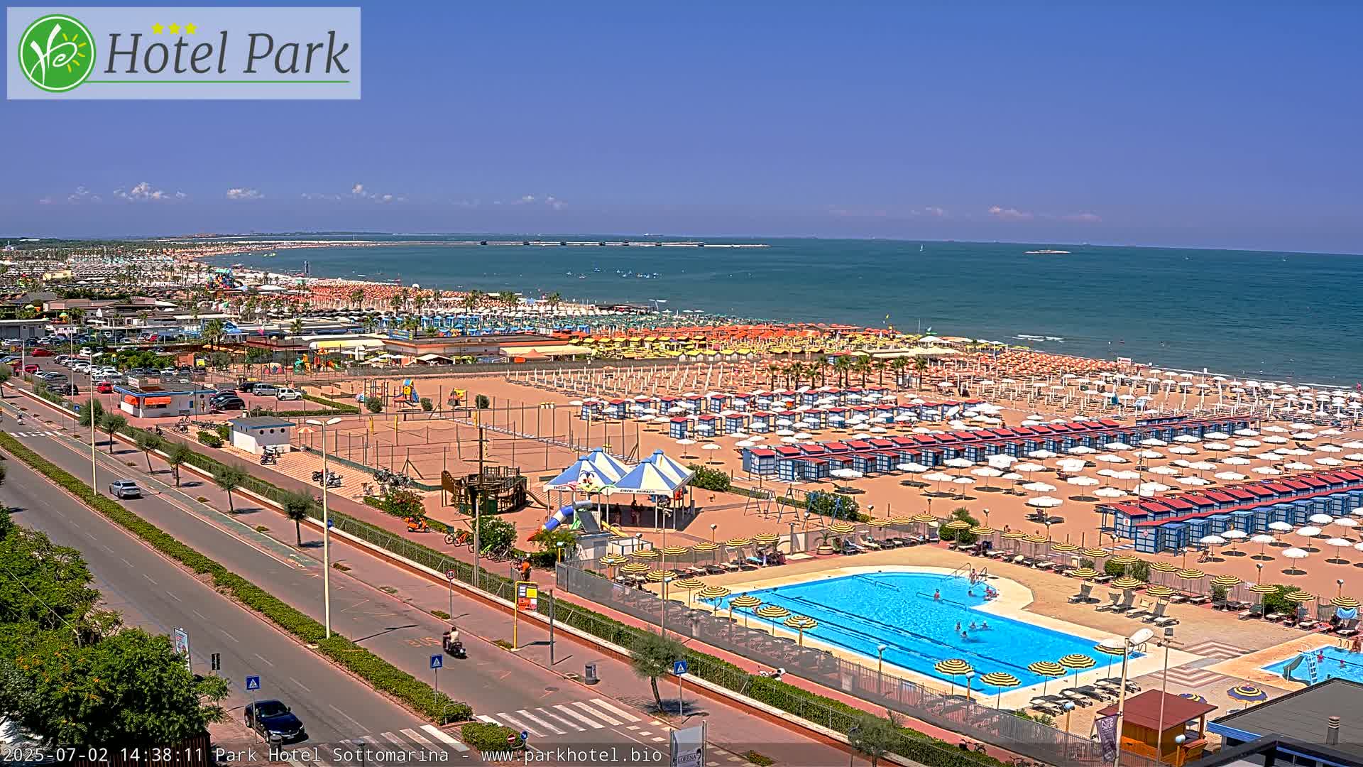 Chioggia Sottomarina Beach Panaromic Live Cam - Venice, Veneto, Italy