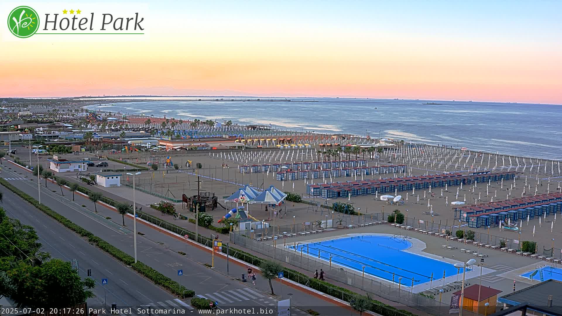 Chioggia Sottomarina Beach Panaromic Live Cam - Venice, Veneto, Italy