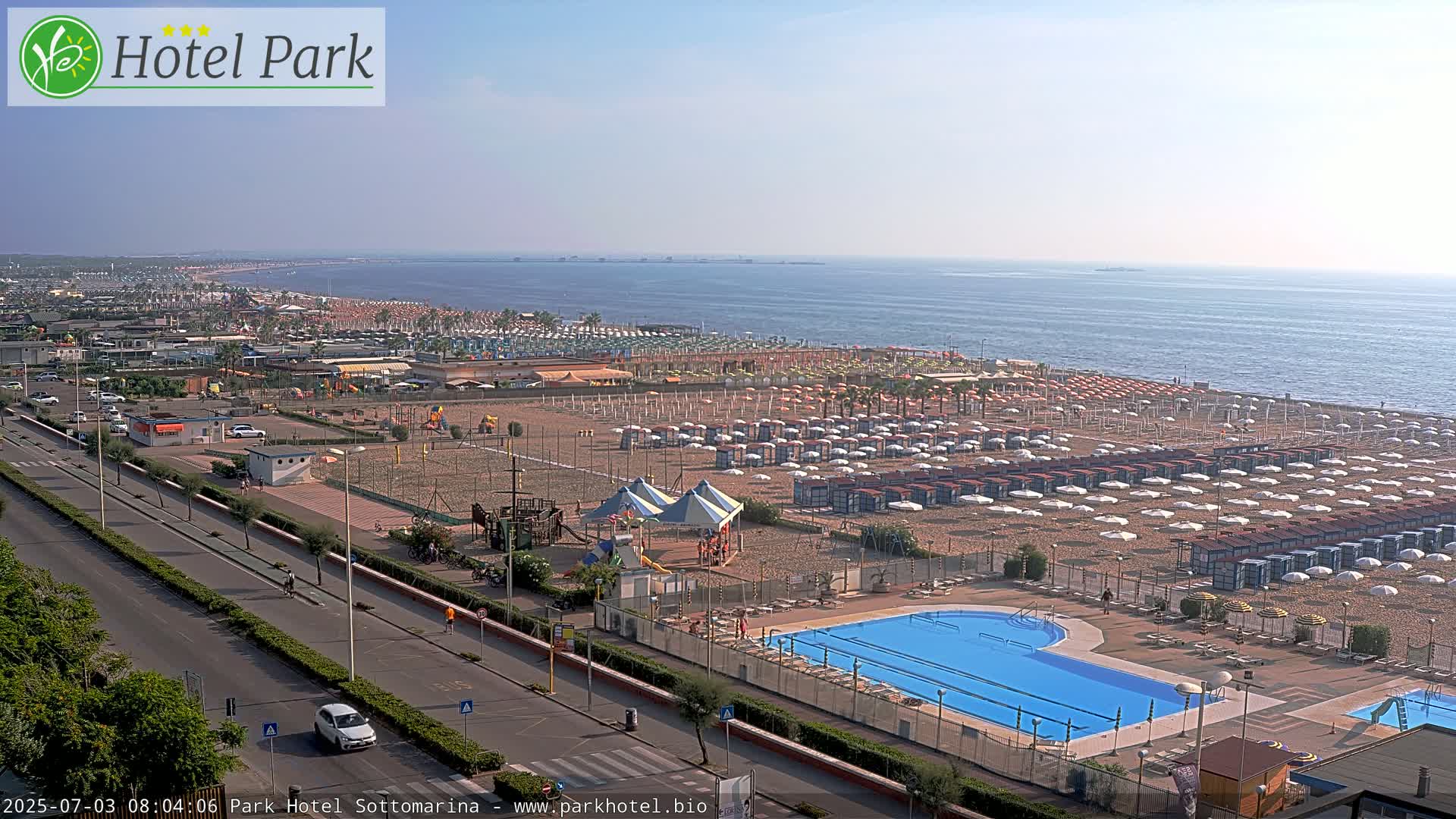 Chioggia Sottomarina Beach Panaromic Live Cam - Venice, Veneto, Italy