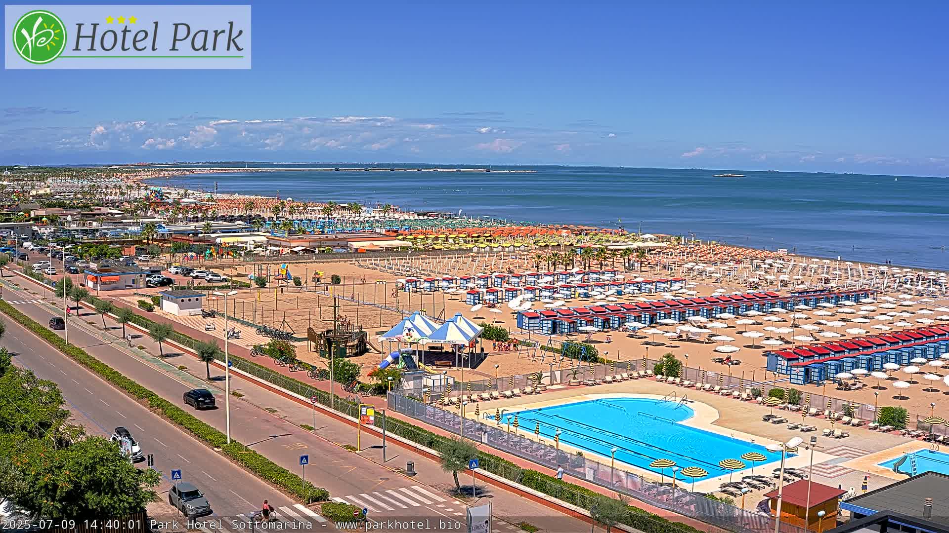 Chioggia Sottomarina Beach Panaromic Live Cam - Venice, Veneto, Italy