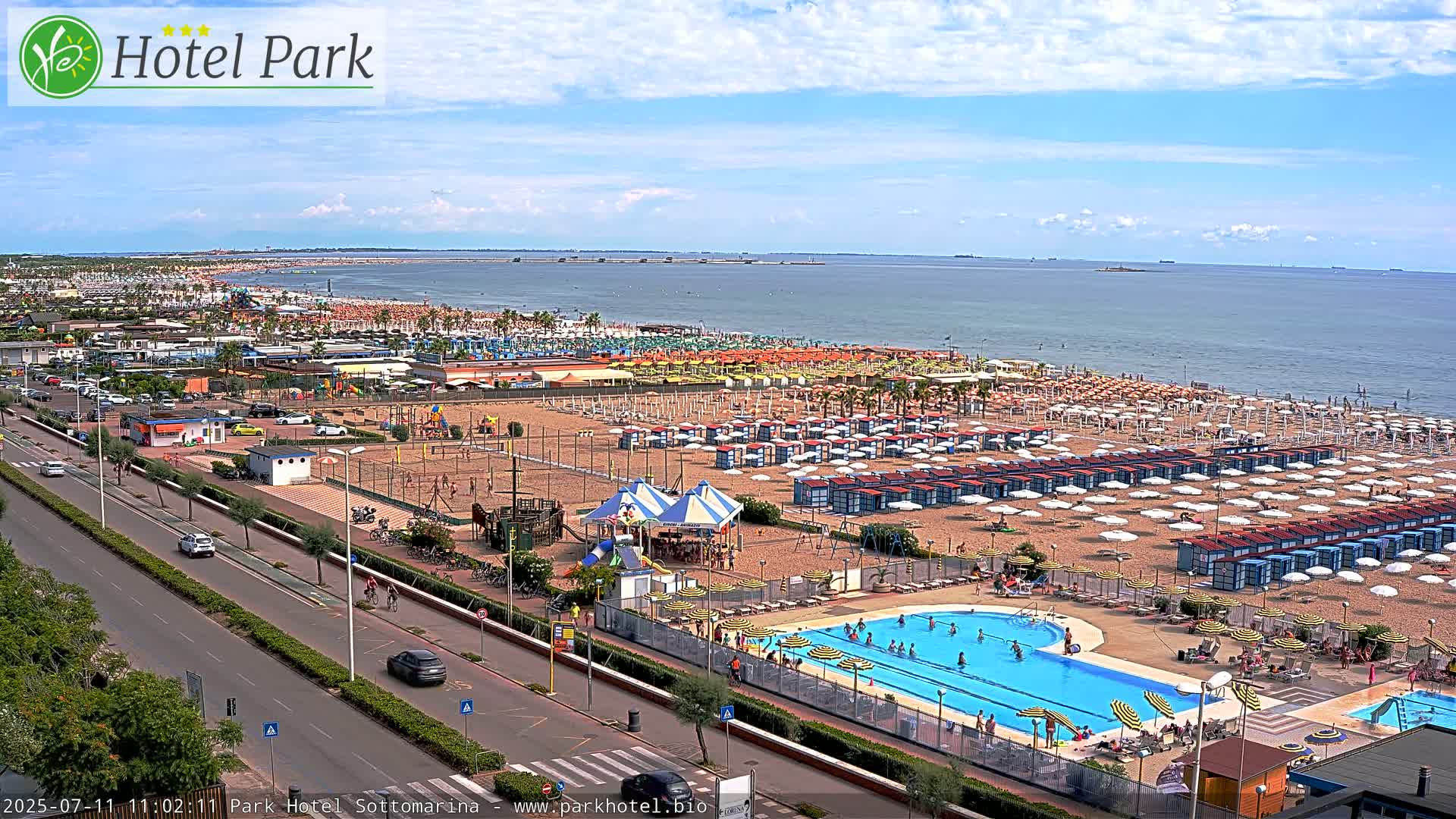 Chioggia Sottomarina Beach Panaromic Live Cam - Venice, Veneto, Italy