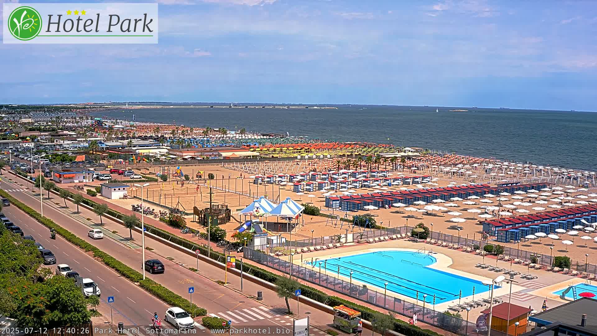 Chioggia Sottomarina Beach Panaromic Live Cam - Venice, Veneto, Italy