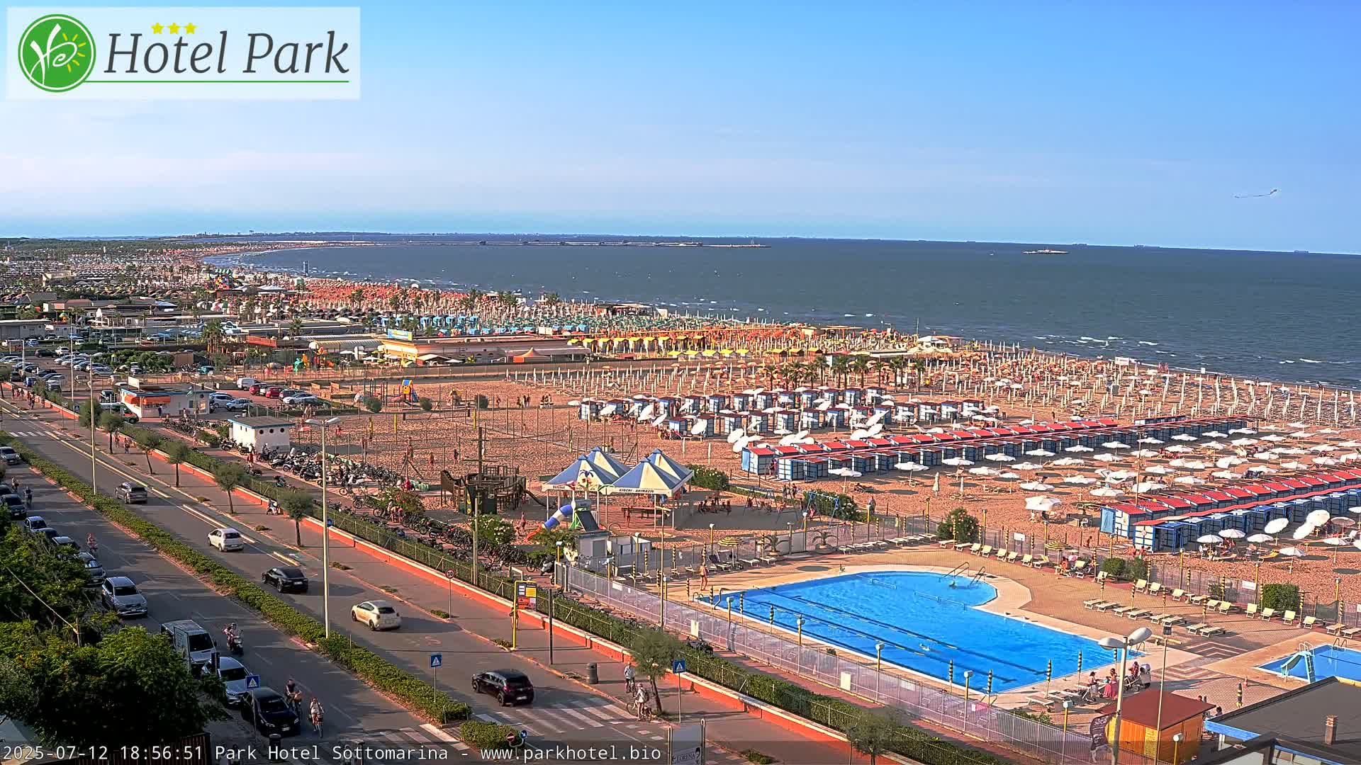 Chioggia Sottomarina Beach Panaromic Live Cam - Venice, Veneto, Italy