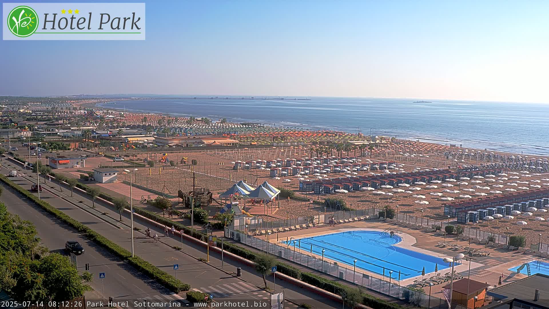 Chioggia Sottomarina Beach Panaromic Live Cam - Venice, Veneto, Italy