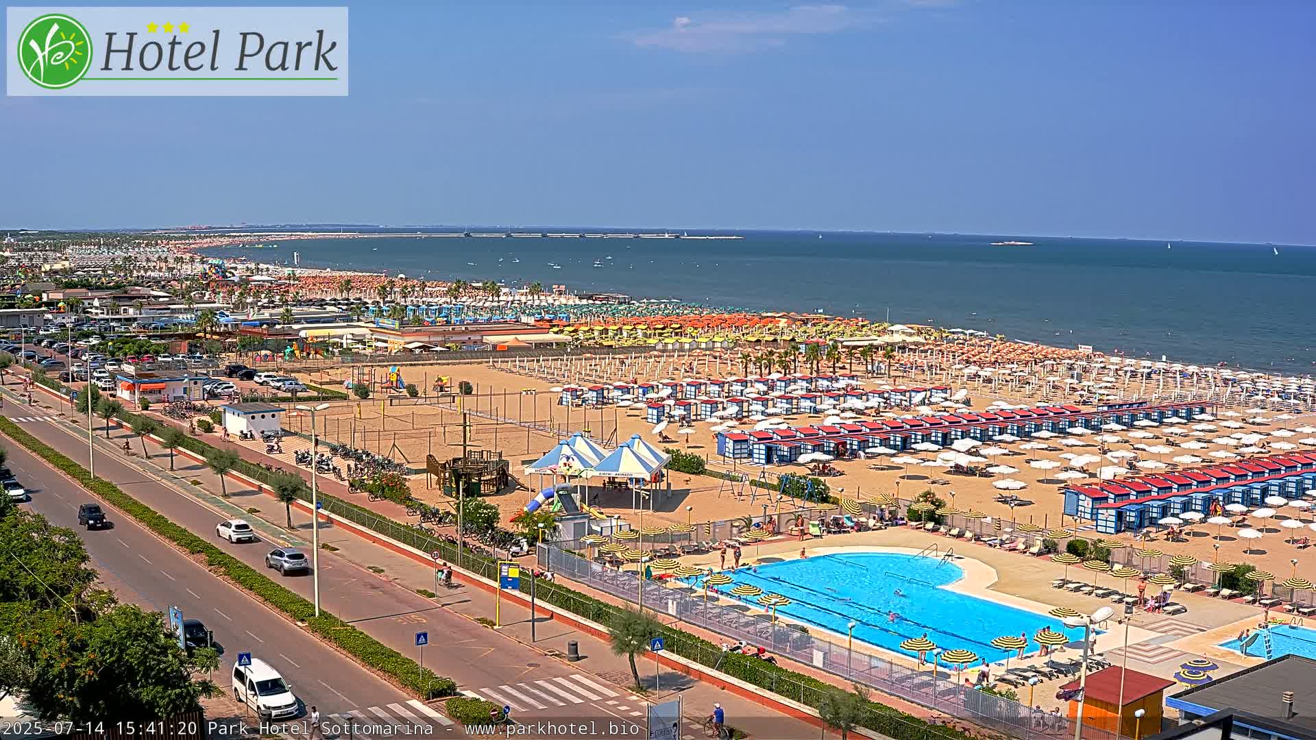 Chioggia Sottomarina Beach Panaromic Live Cam - Venice, Veneto, Italy