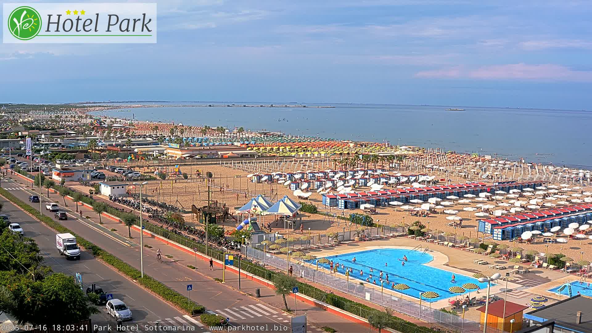 Chioggia Sottomarina Beach Panaromic Live Cam - Venice, Veneto, Italy