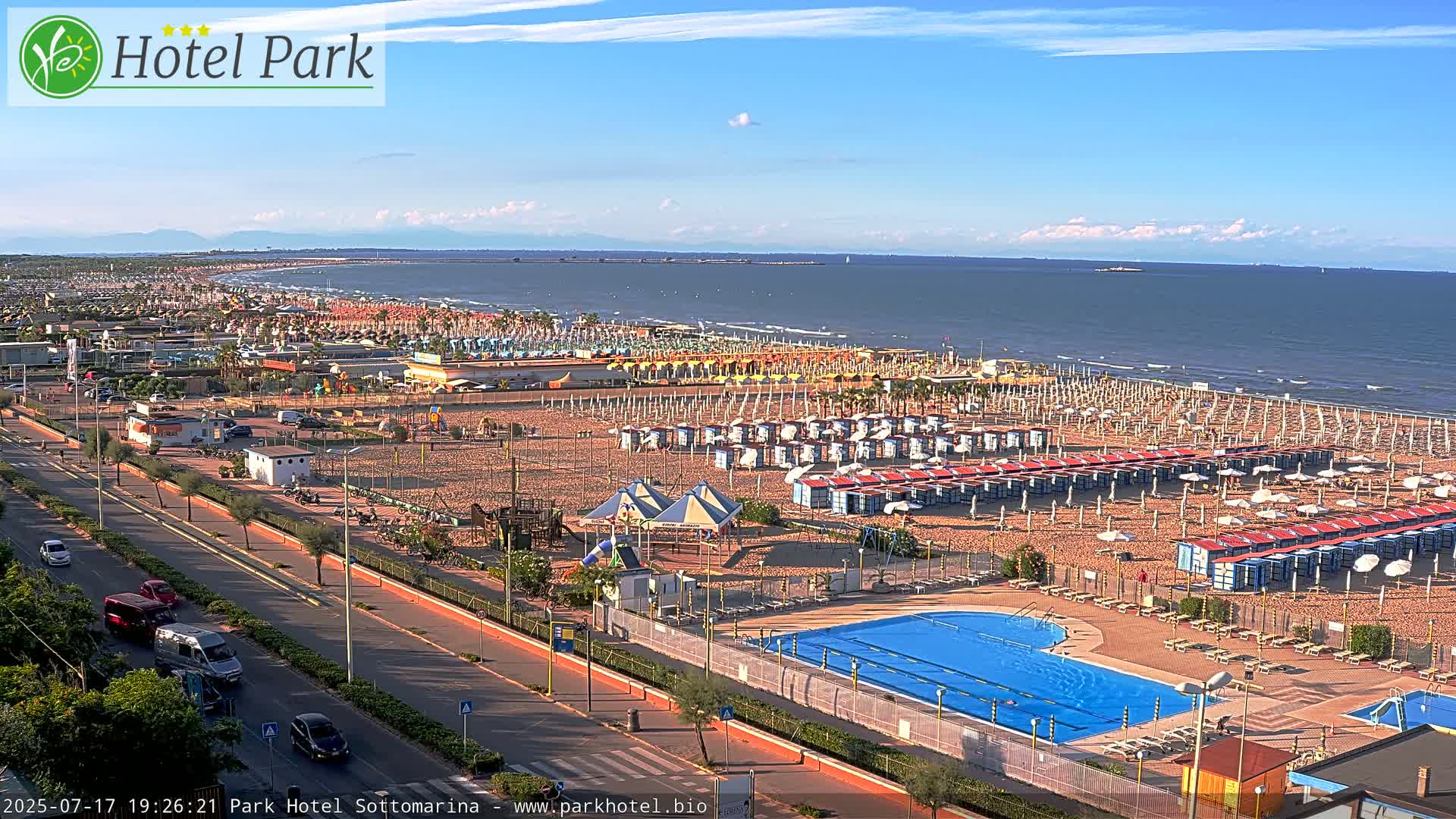 Chioggia Sottomarina Beach Panaromic Live Cam - Venice, Veneto, Italy