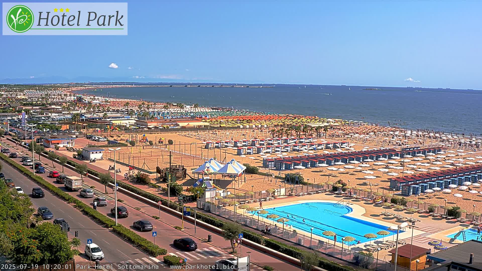 Chioggia Sottomarina Beach Panaromic Live Cam - Venice, Veneto, Italy