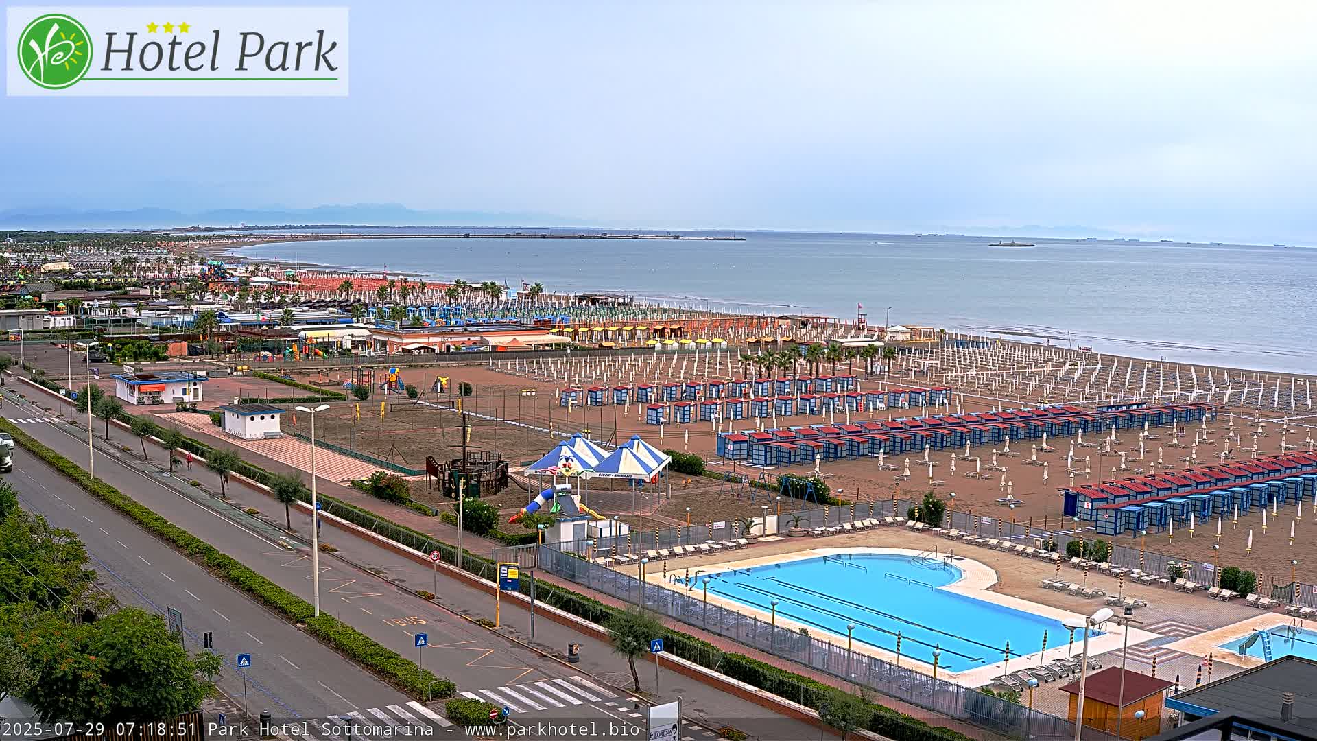 Chioggia Sottomarina Beach Panaromic Live Cam - Venice, Veneto, Italy