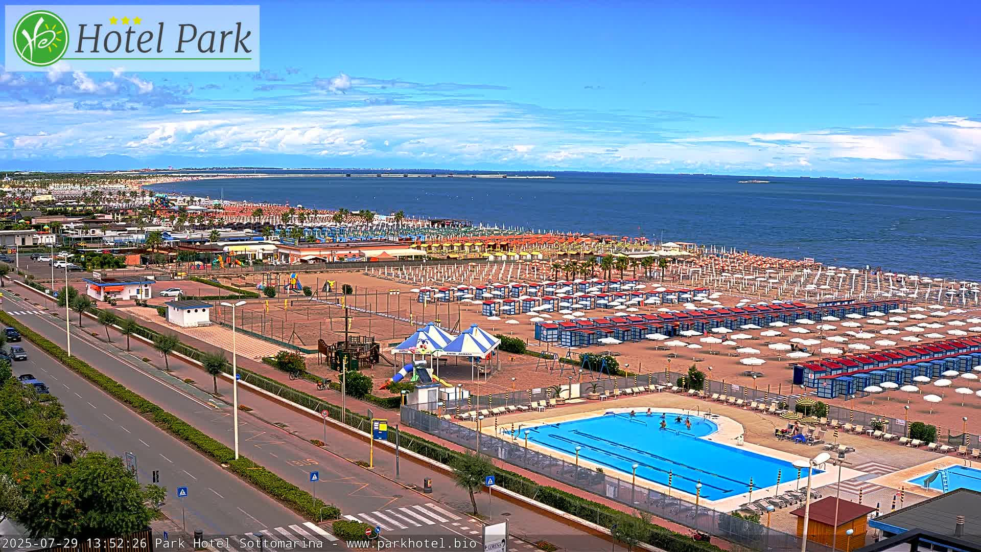 Chioggia Sottomarina Beach Panaromic Live Cam - Venice, Veneto, Italy