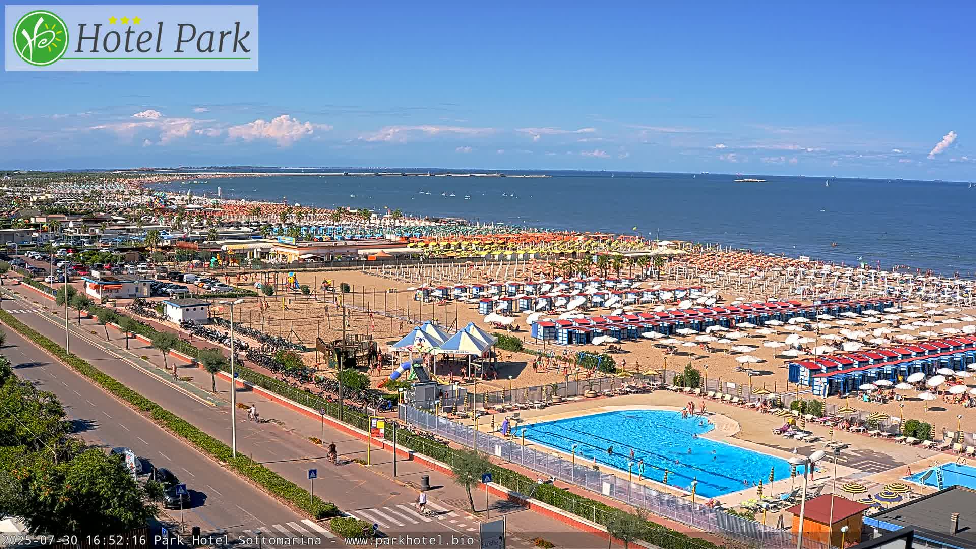 Chioggia Sottomarina Beach Panaromic Live Cam - Venice, Veneto, Italy