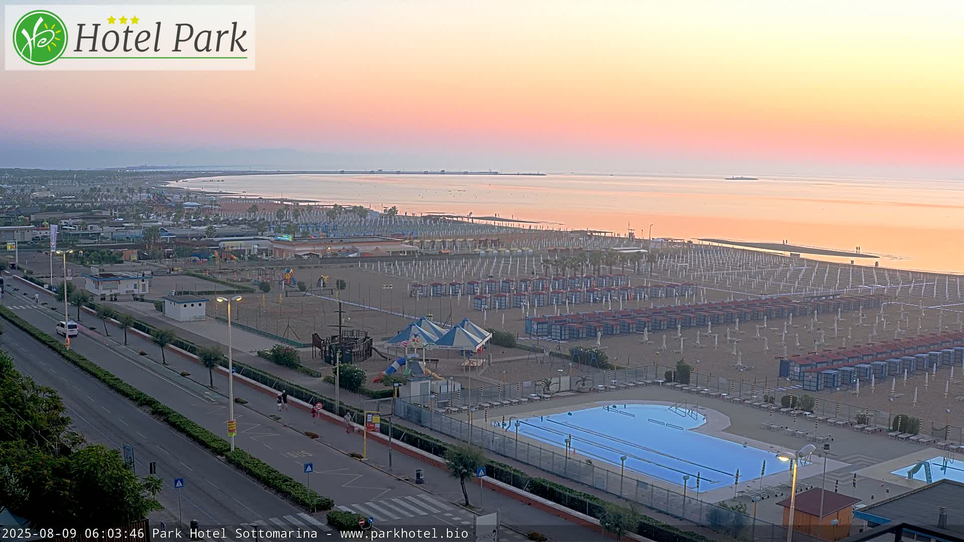 Chioggia Sottomarina Beach Panaromic Live Cam - Venice, Veneto, Italy