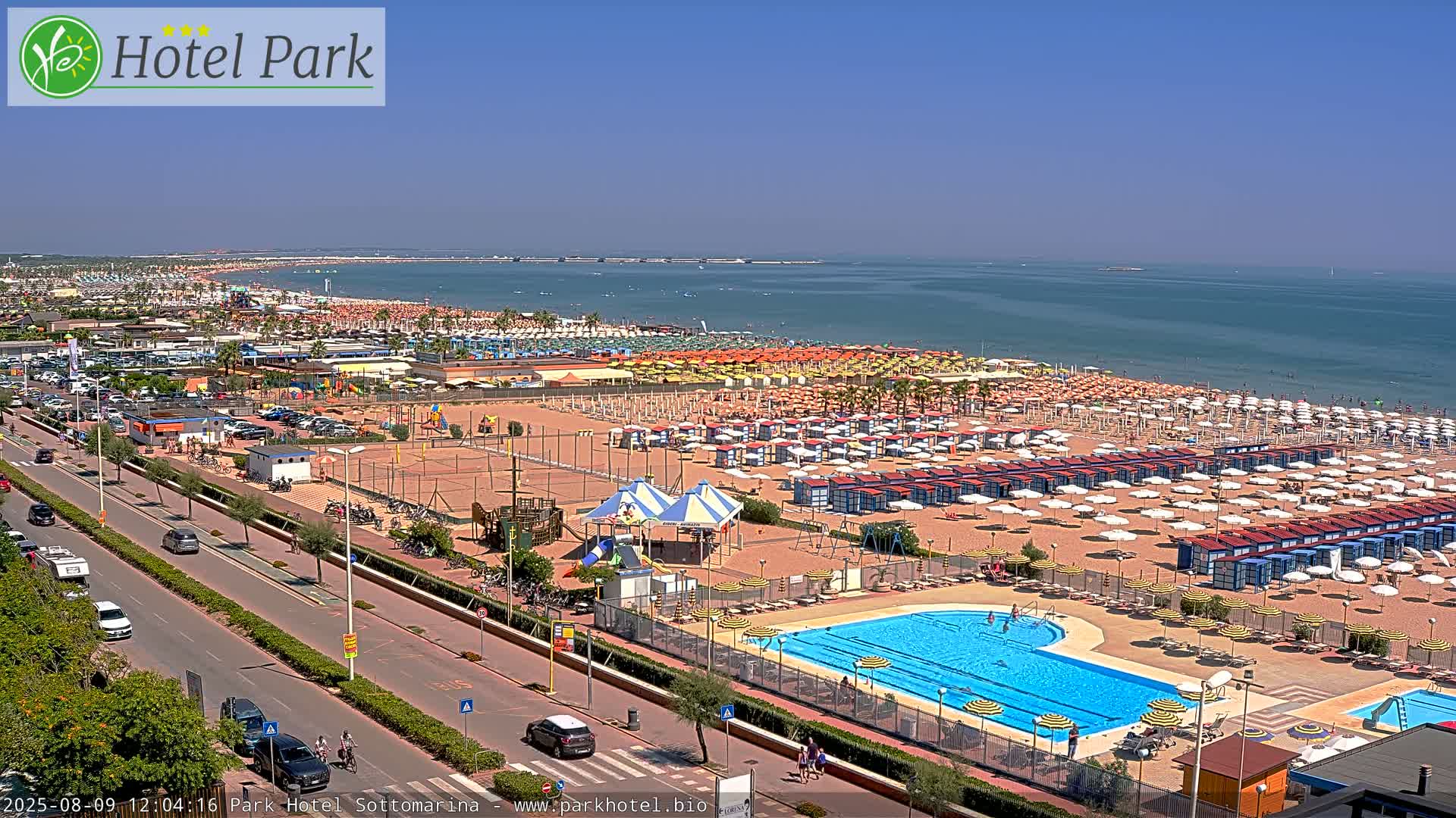 Chioggia Sottomarina Beach Panaromic Live Cam - Venice, Veneto, Italy