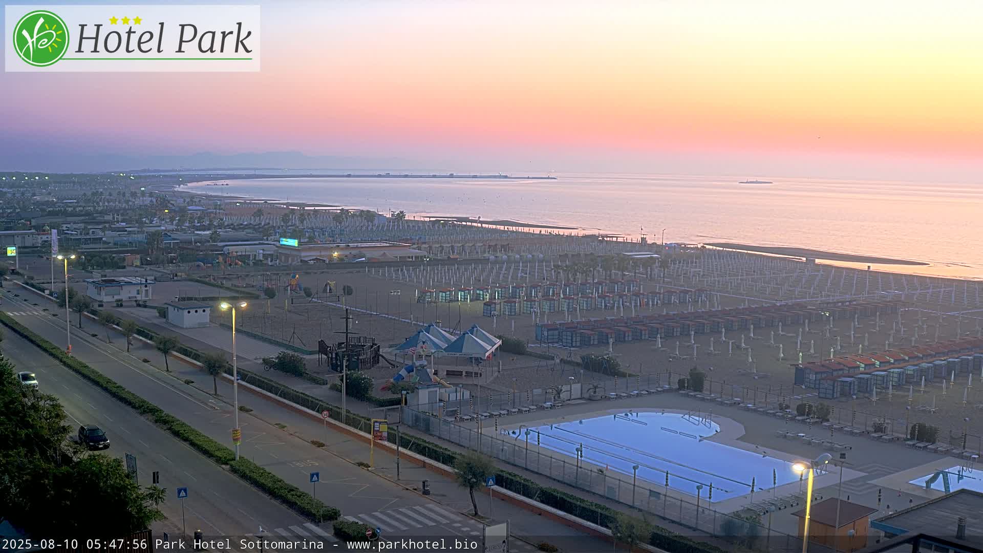 Chioggia Sottomarina Beach Panaromic Live Cam - Venice, Veneto, Italy