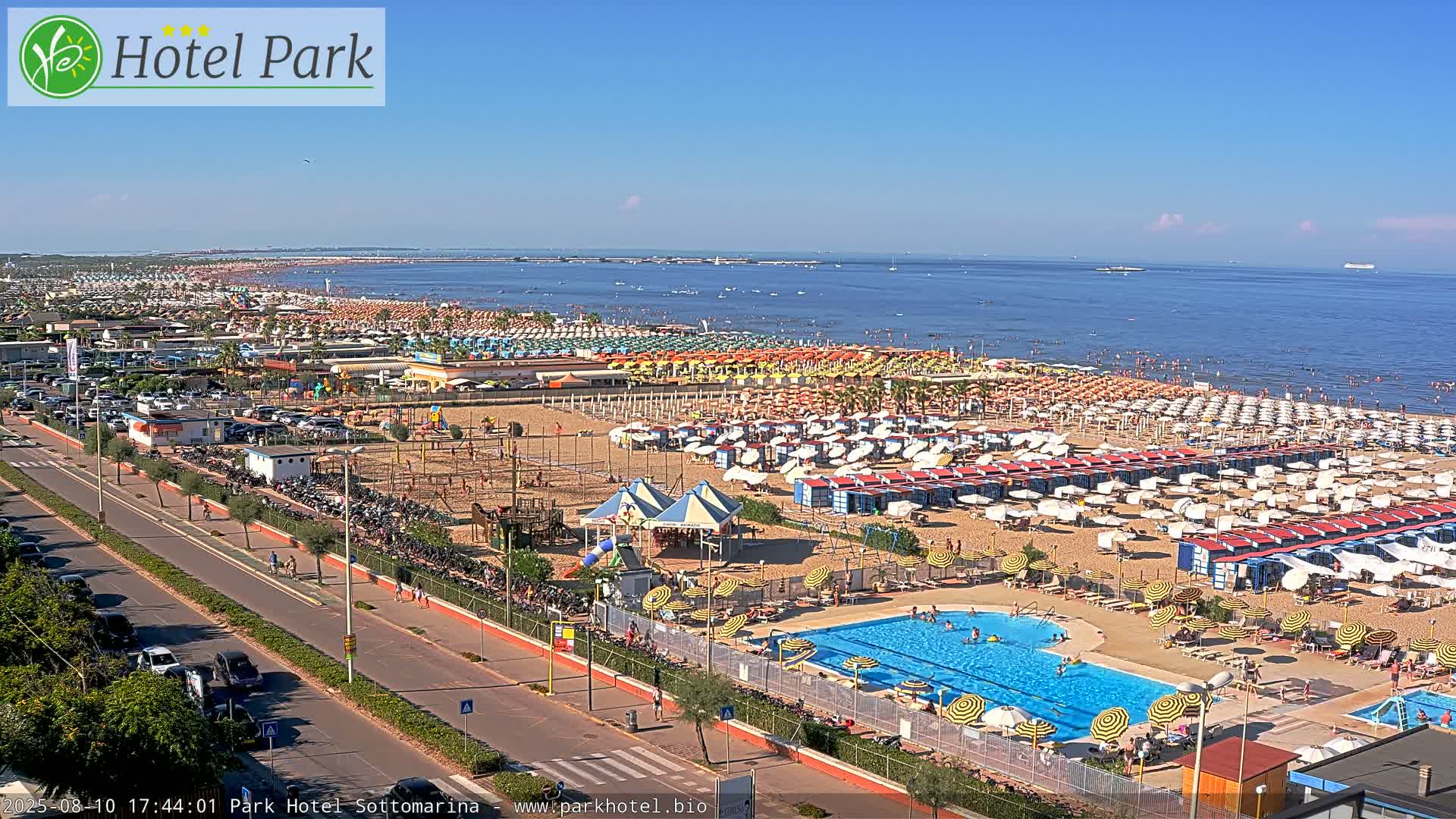 Chioggia Sottomarina Beach Panaromic Live Cam - Venice, Veneto, Italy