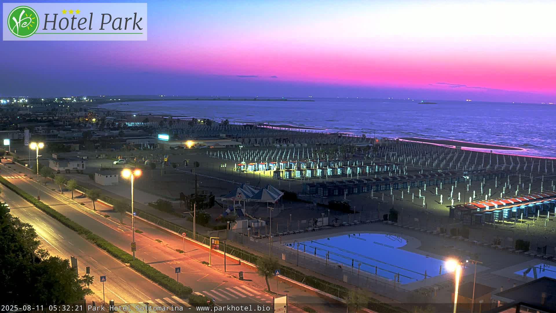 Chioggia Sottomarina Beach Panaromic Live Cam - Venice, Veneto, Italy