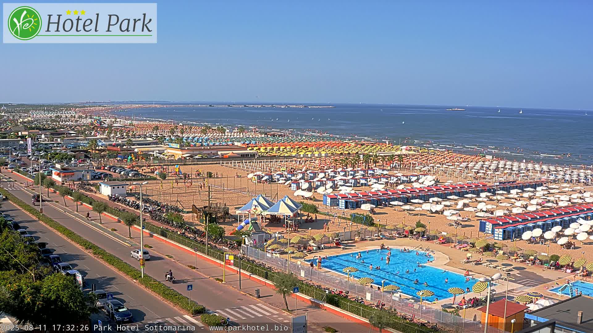 Chioggia Sottomarina Beach Panaromic Live Cam - Venice, Veneto, Italy