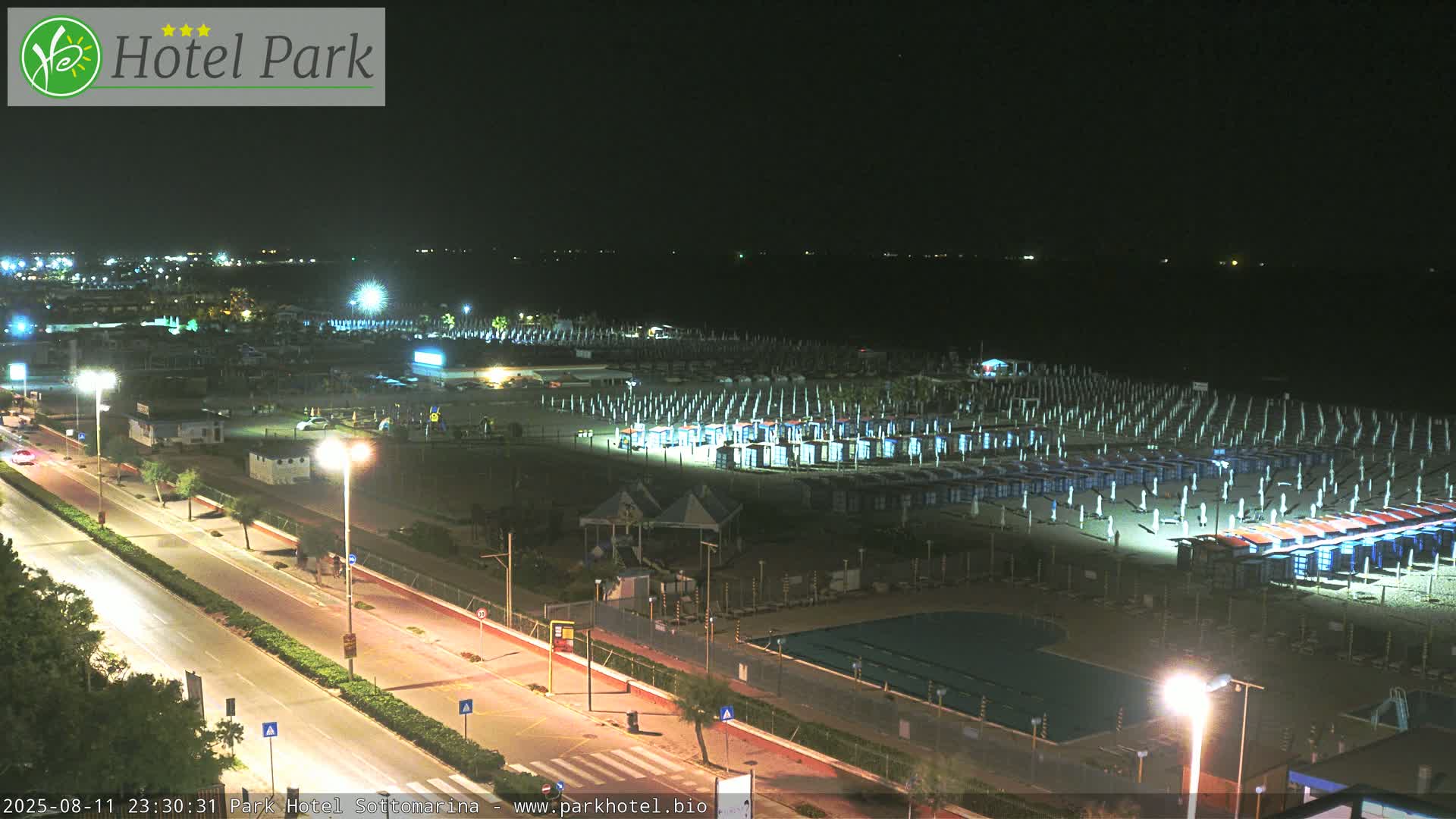 Chioggia Sottomarina Beach Panaromic Live Cam - Venice, Veneto, Italy