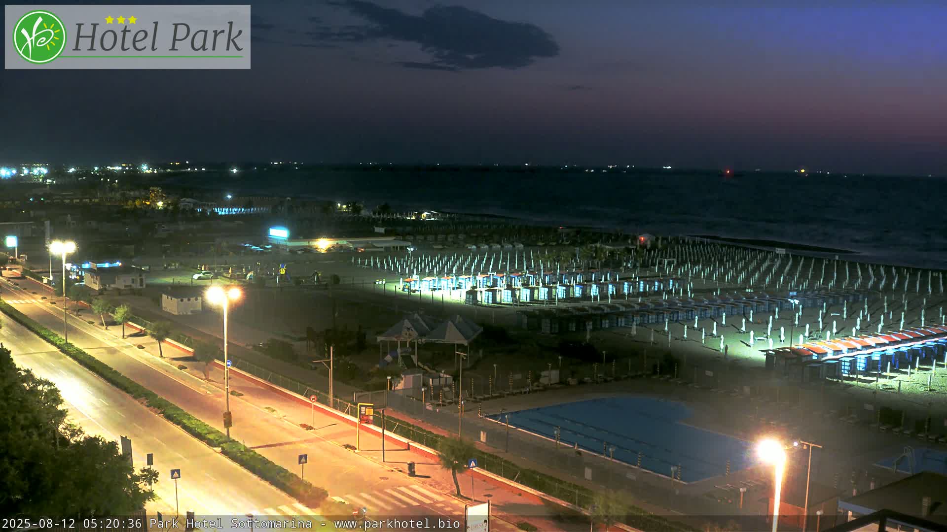 Chioggia Sottomarina Beach Panaromic Live Cam - Venice, Veneto, Italy