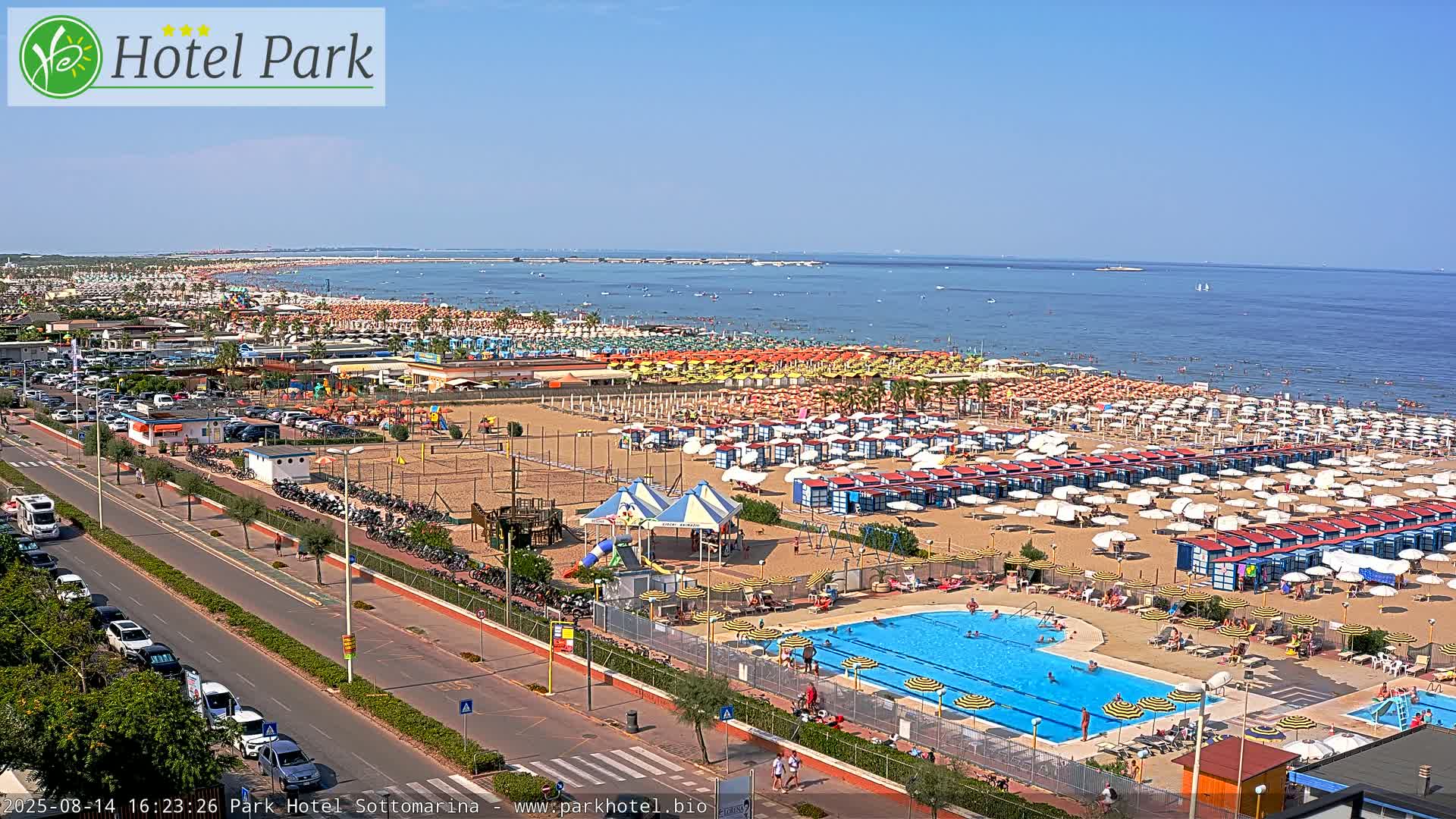 Chioggia Sottomarina Beach Panaromic Live Cam - Venice, Veneto, Italy