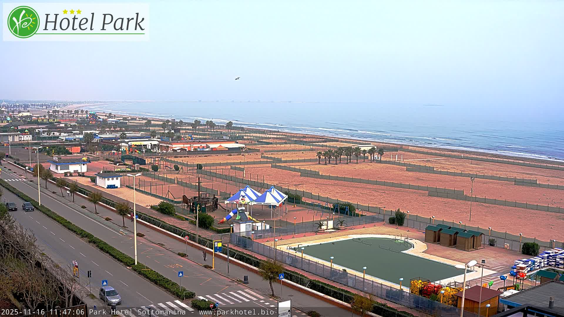 Chioggia Sottomarina Beach Panaromic Live Cam - Venice, Veneto, Italy