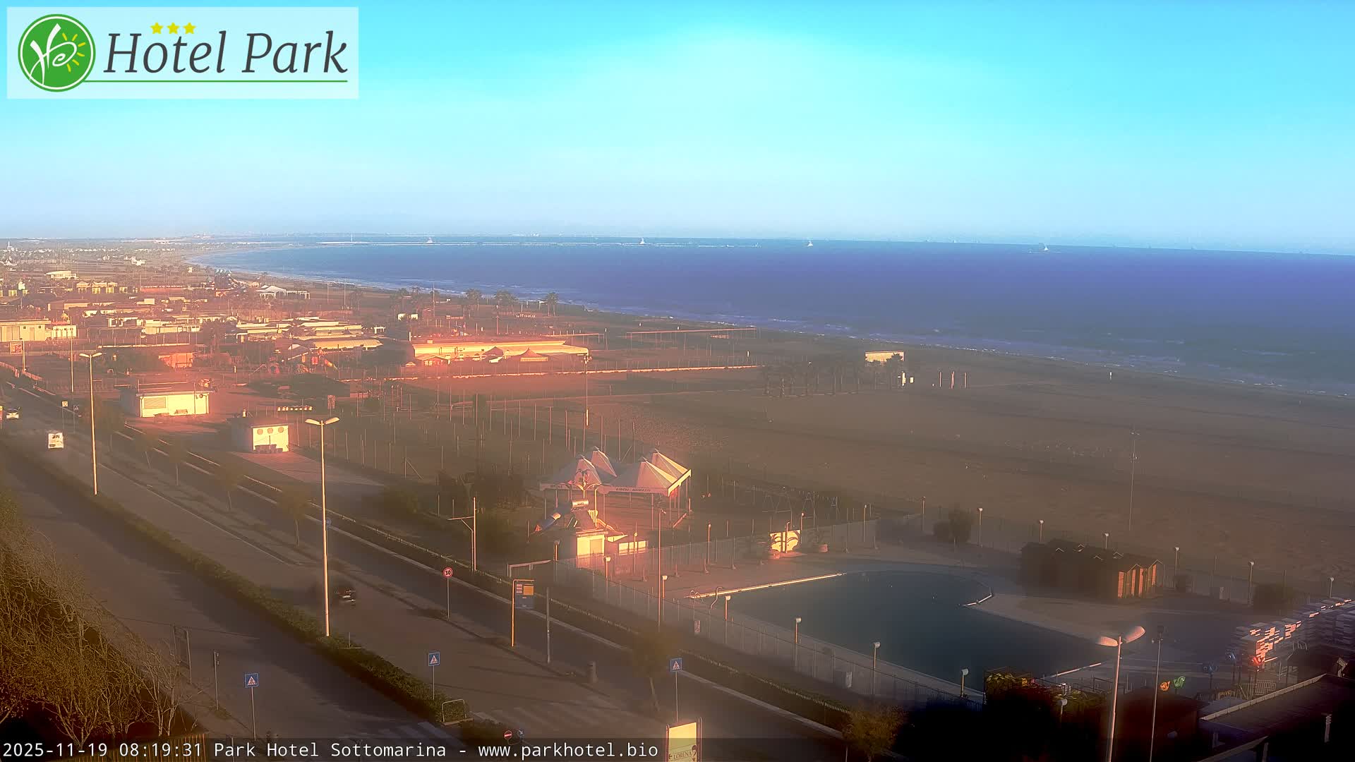Chioggia Sottomarina Beach Panaromic Live Cam - Venice, Veneto, Italy