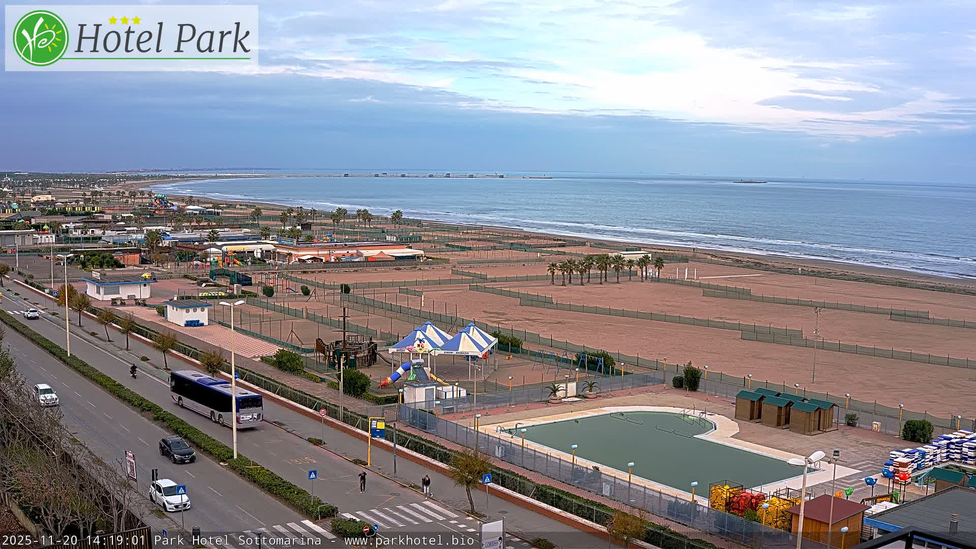 Chioggia Sottomarina Beach Panaromic Live Cam - Venice, Veneto, Italy