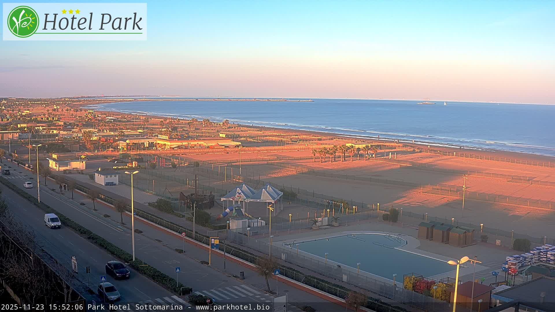 Chioggia Sottomarina Beach Panaromic Live Cam - Venice, Veneto, Italy