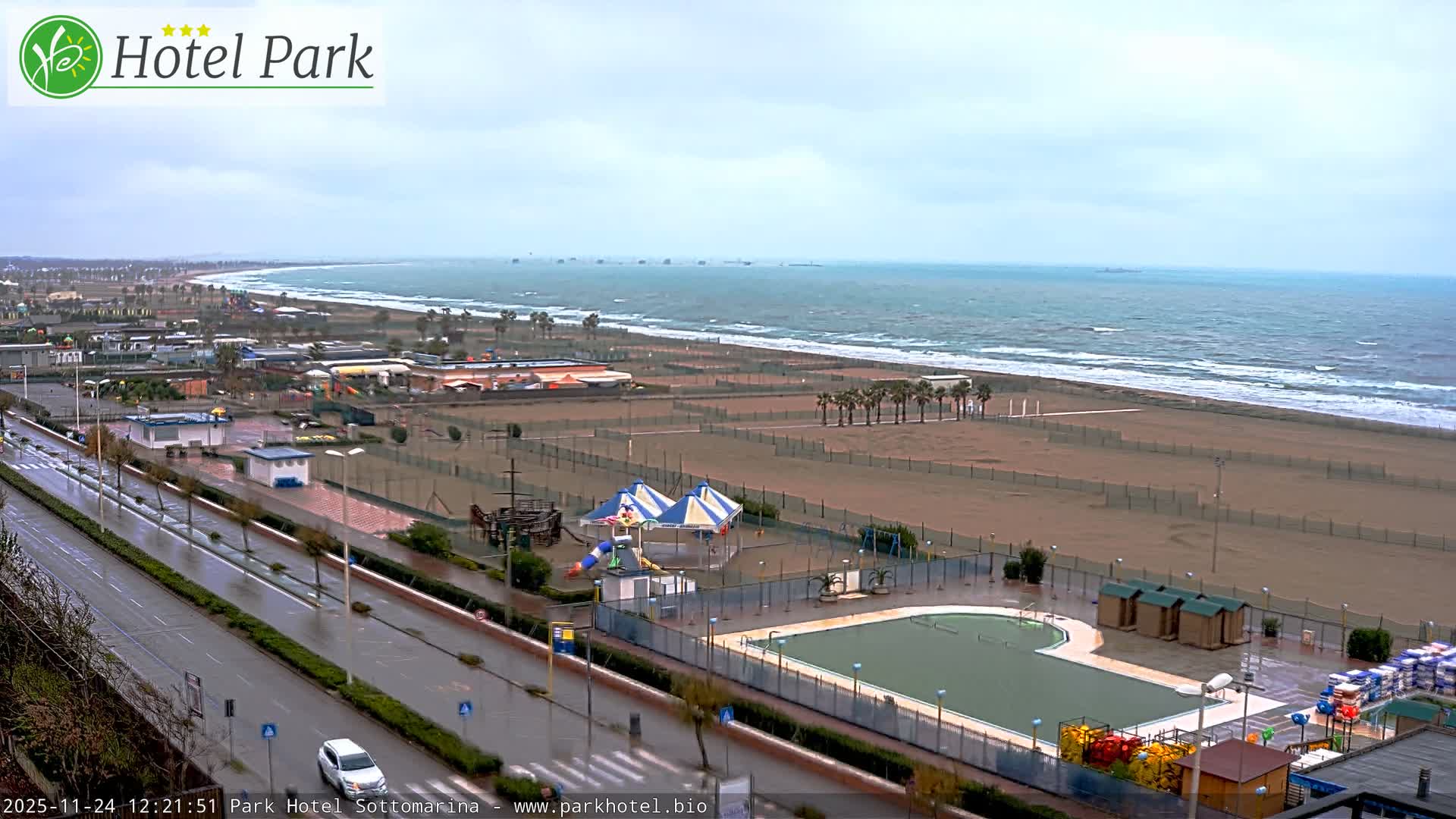 Chioggia Sottomarina Beach Panaromic Live Cam - Venice, Veneto, Italy