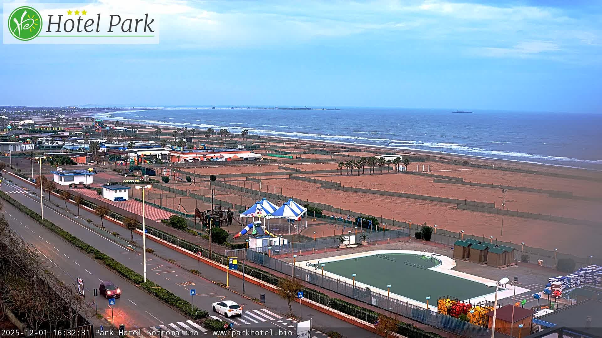 Chioggia Sottomarina Beach Panaromic Live Cam - Venice, Veneto, Italy