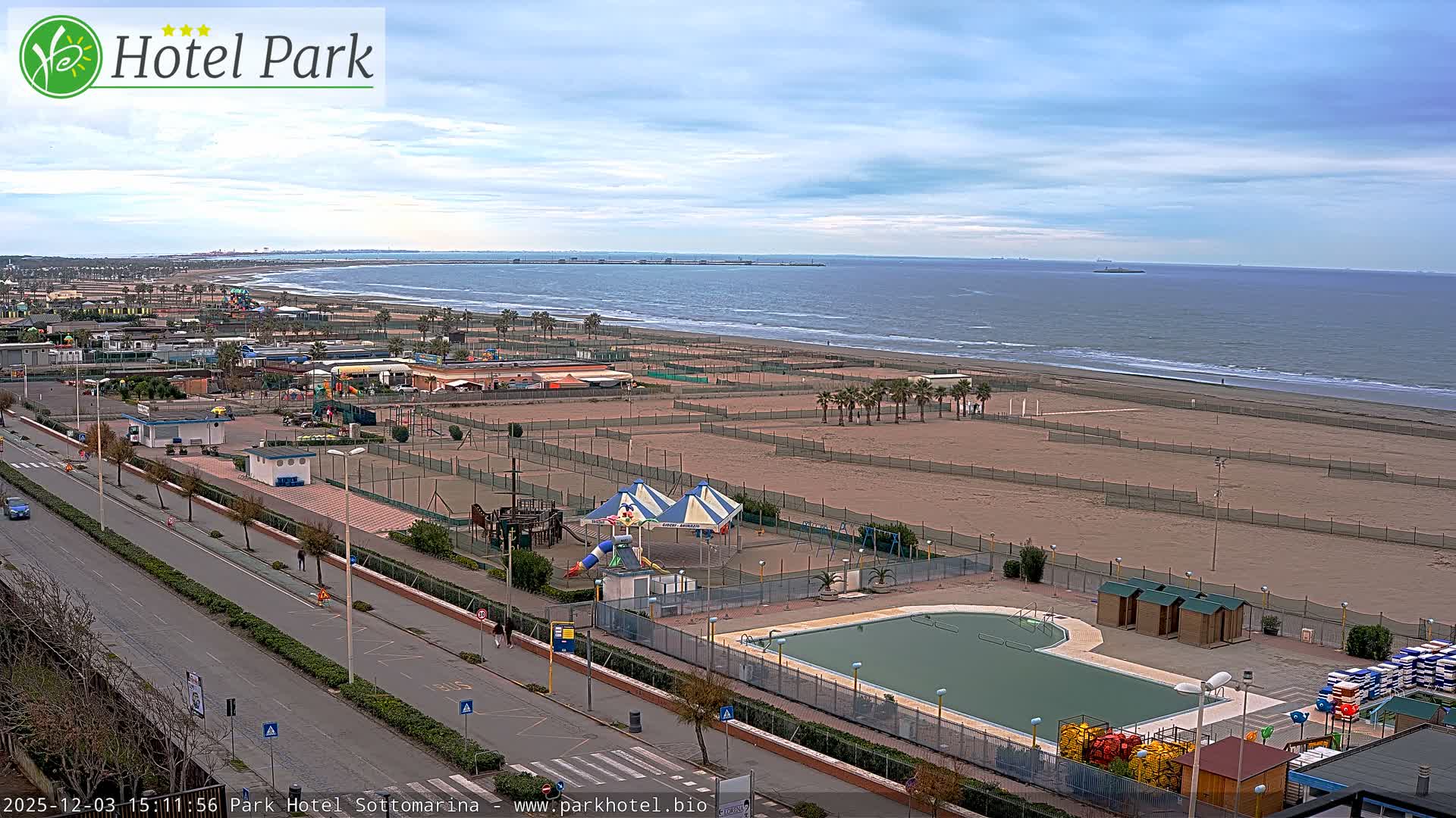 Chioggia Sottomarina Beach Panaromic Live Cam - Venice, Veneto, Italy
