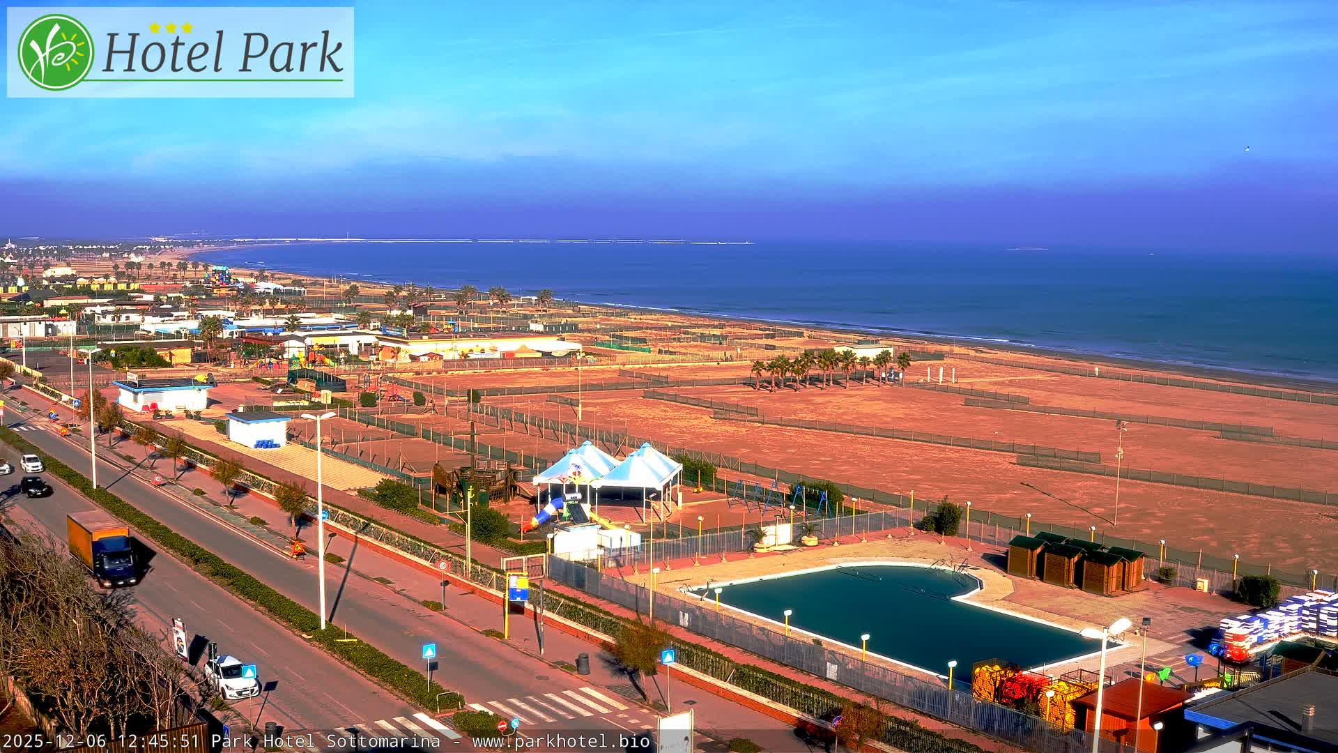 Chioggia Sottomarina Beach Panaromic Live Cam - Venice, Veneto, Italy