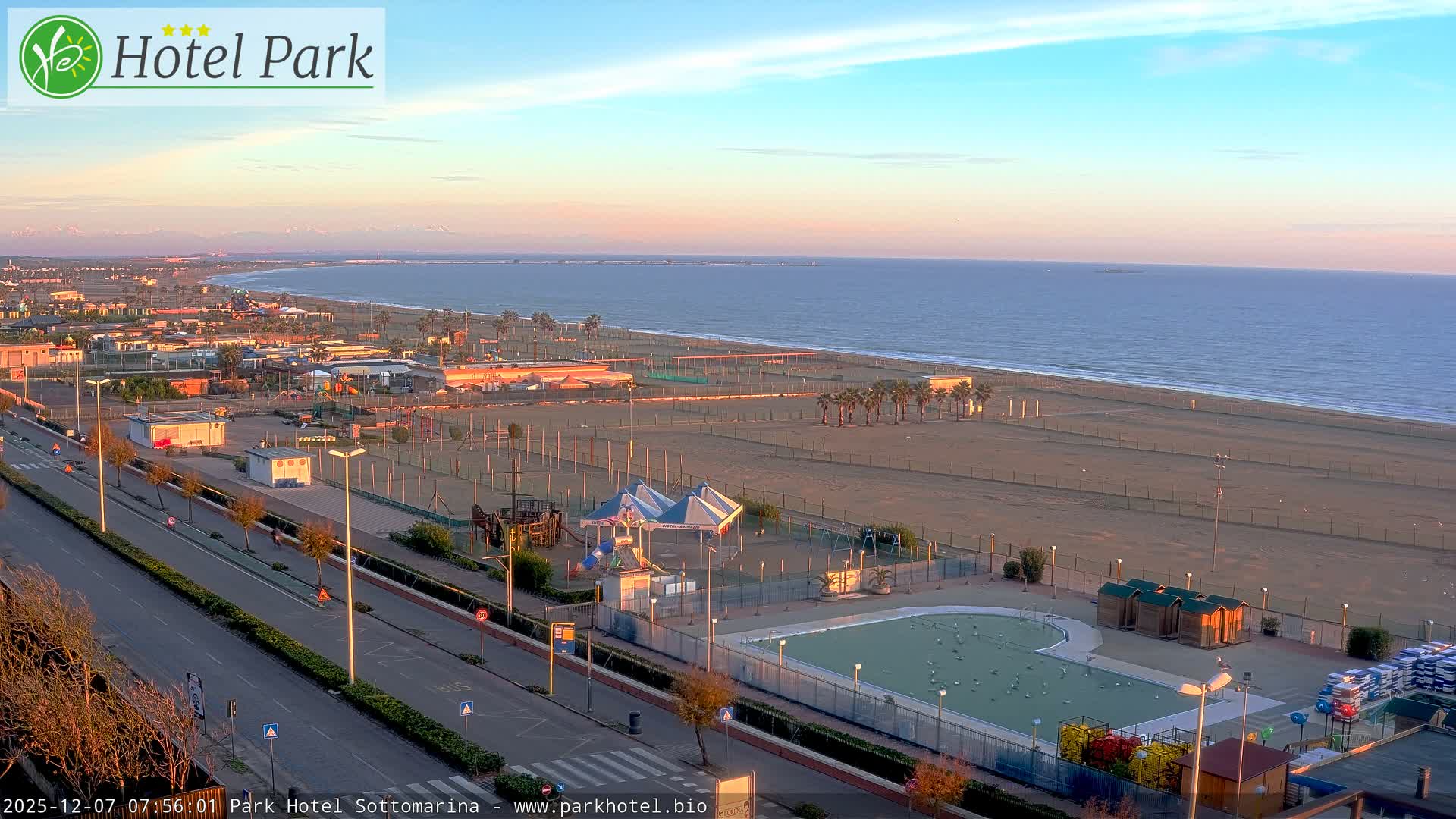 Chioggia Sottomarina Beach Panaromic Live Cam - Venice, Veneto, Italy