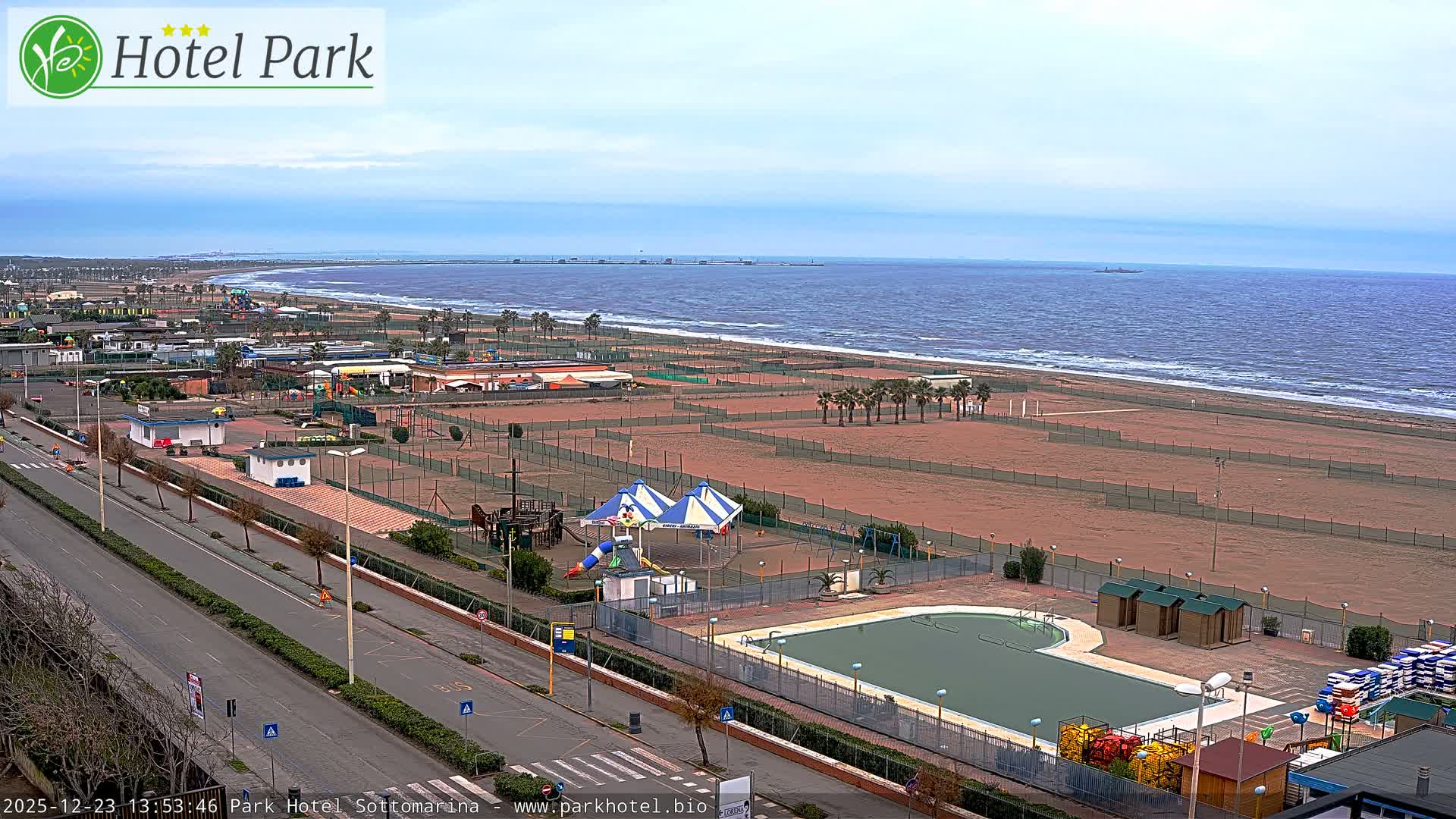 Chioggia Sottomarina Beach Panaromic Live Cam - Venice, Veneto, Italy