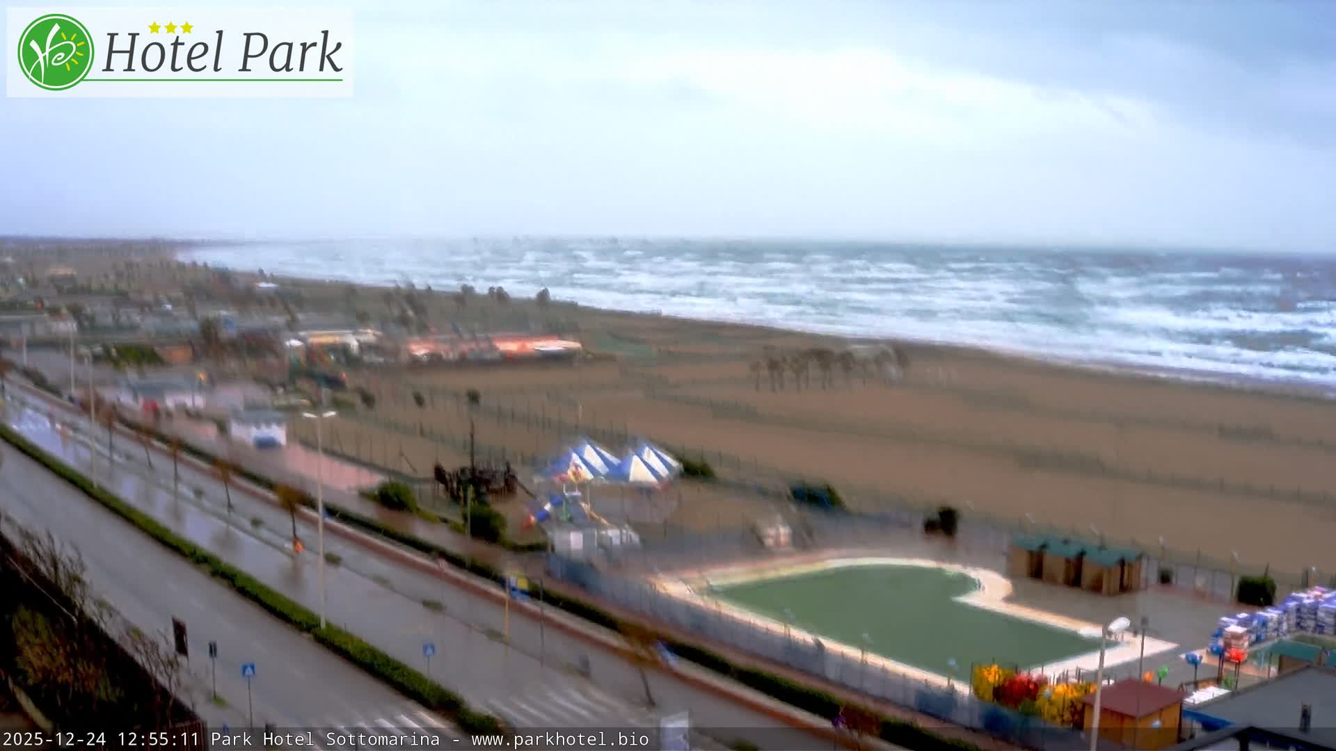 Chioggia Sottomarina Beach Panaromic Live Cam - Venice, Veneto, Italy