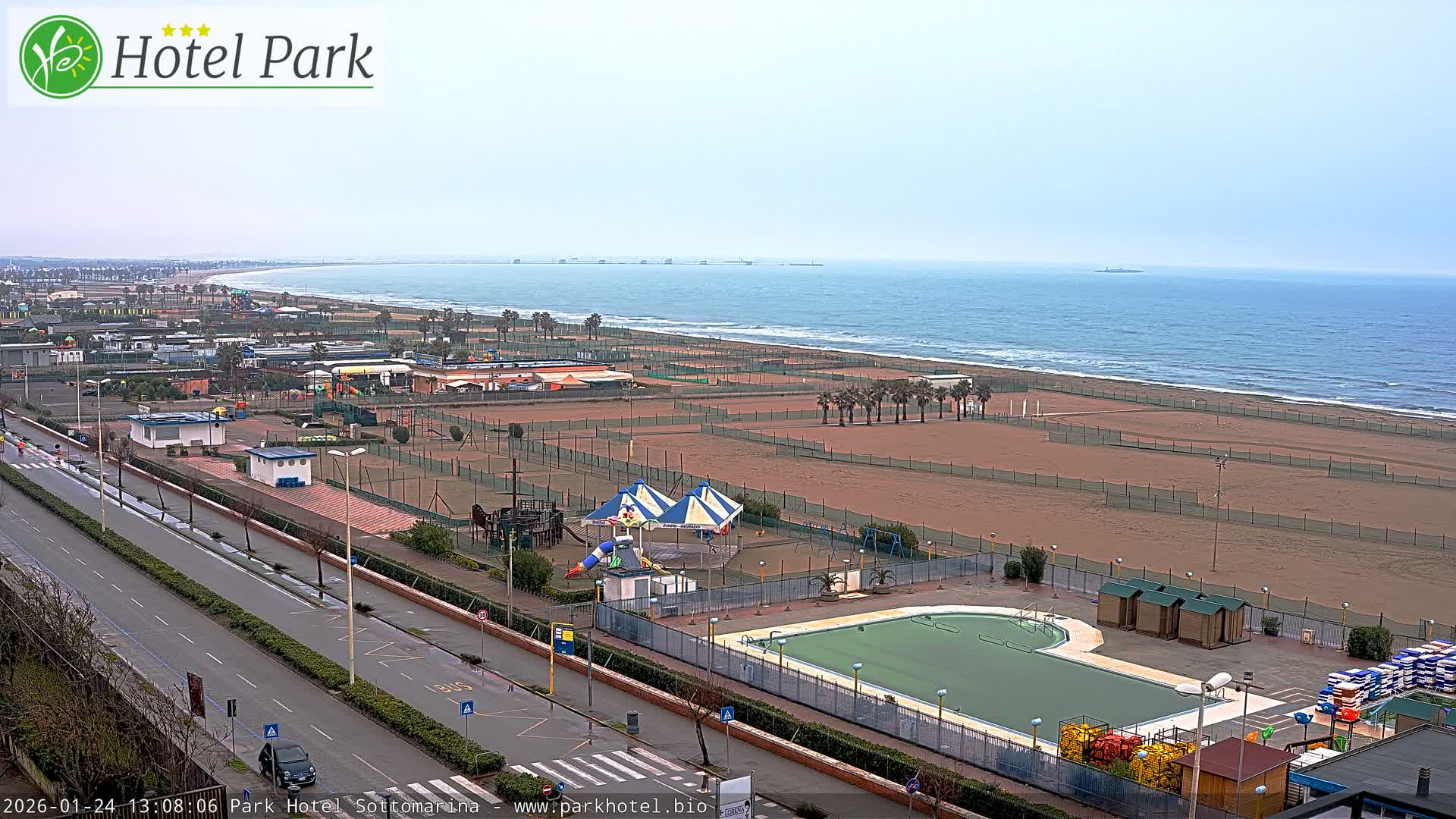 Chioggia Sottomarina Beach Panaromic Live Cam - Venice, Veneto, Italy